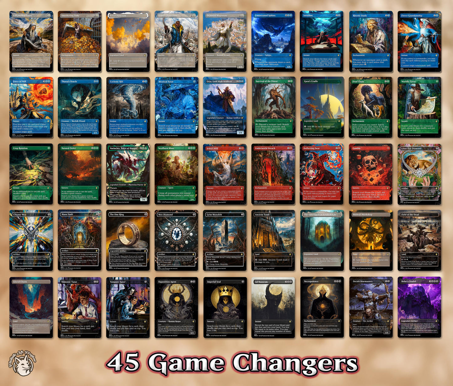 25+ Game Changers | Proxy Cards — Select Up to 45 Cards!