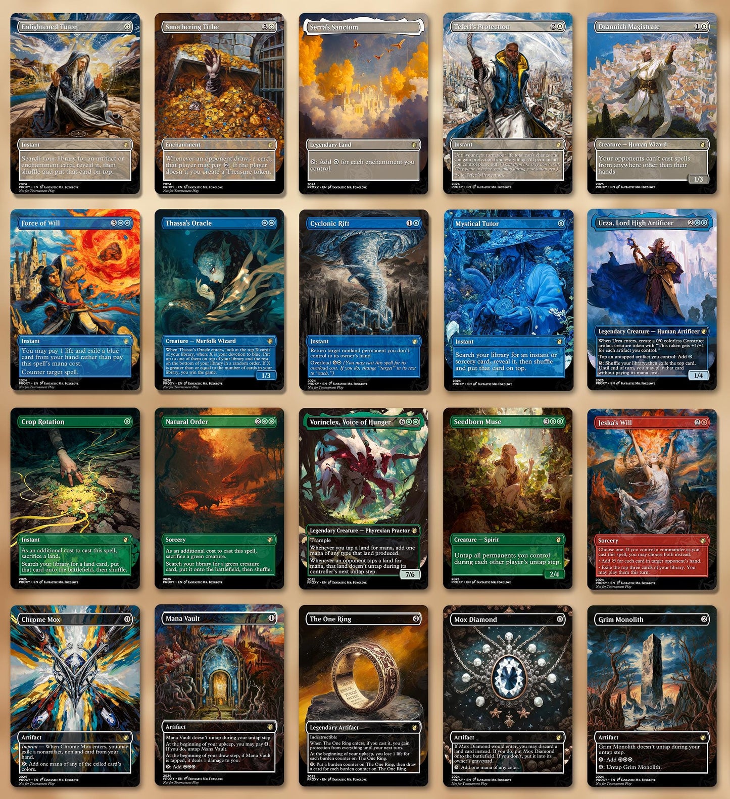 25+ Game Changers | Proxy Cards — Select Up to 45 Cards!