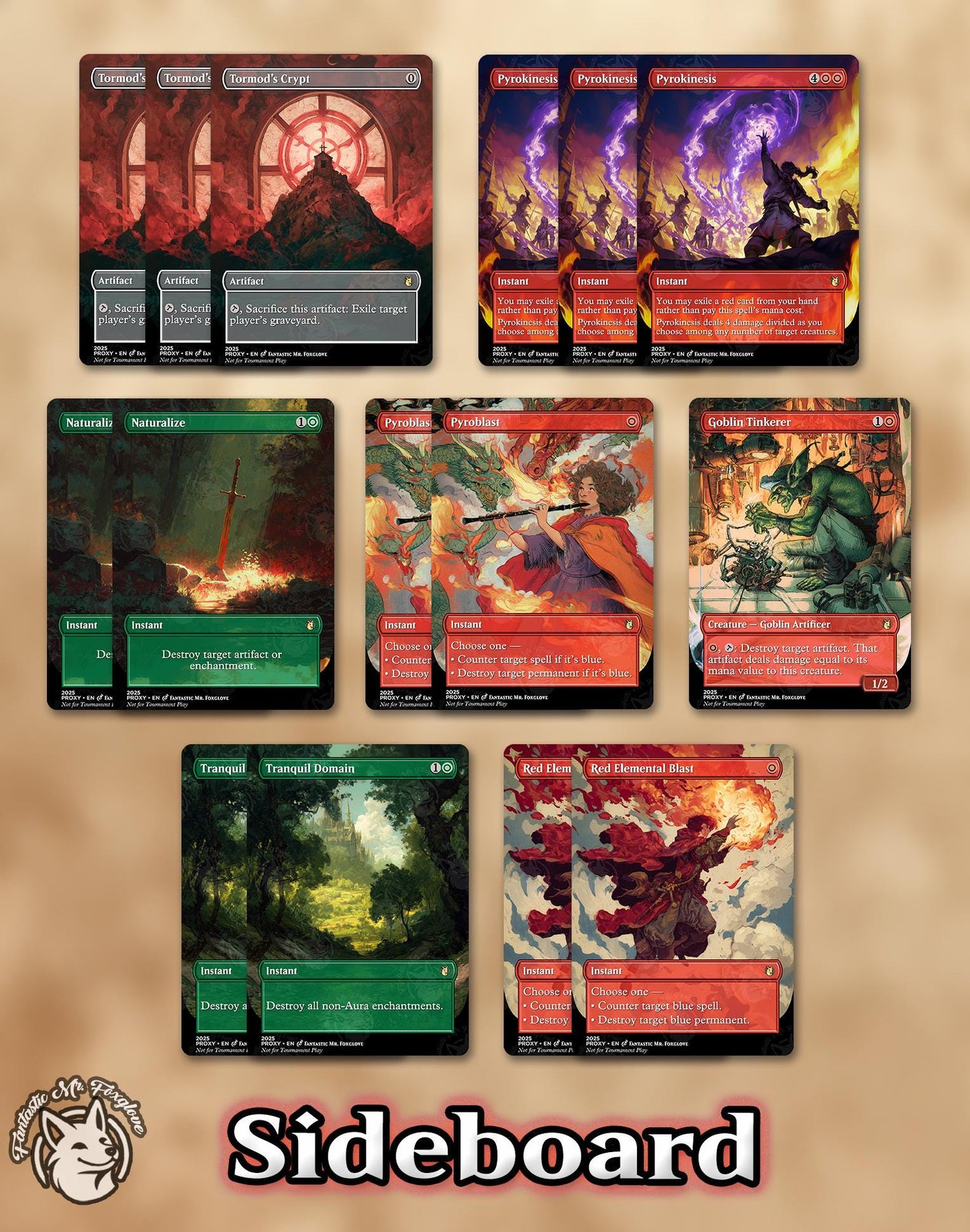 Goblins Pre-Modern Proxy Deck | 75 Proxy Cards for Playtesting — Fun, Competitive, Ready-to-Play Deck!