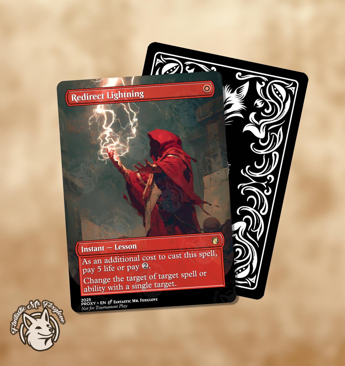 Redirect Lightning | Proxy Card — Choose Your Art!