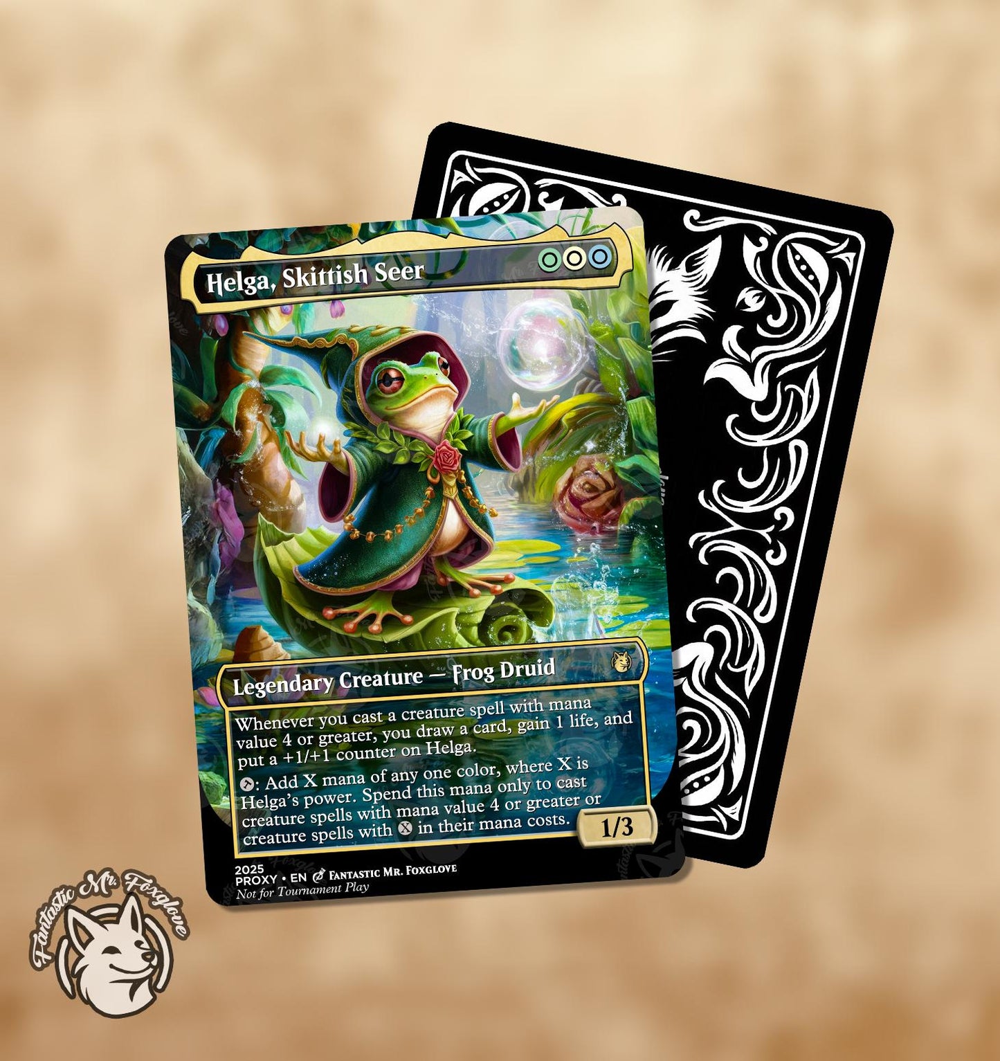 Helga, Skittish Seer | Proxy Card — Choose Your Art!