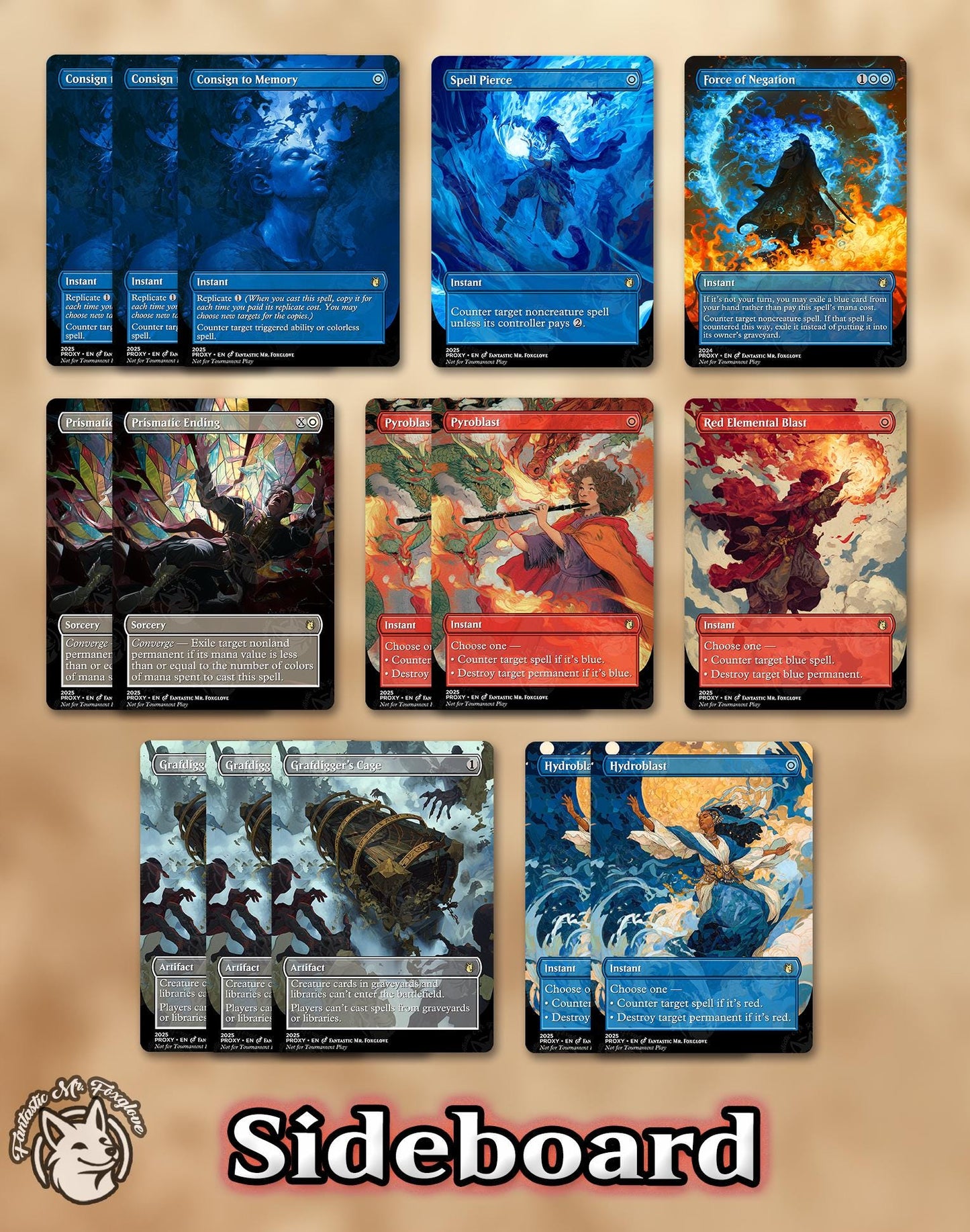 UW Dreadnought Legacy Proxy Deck | 75 Proxy Cards for Playtesting — Fun, Competitive, Ready-to-Play Deck!