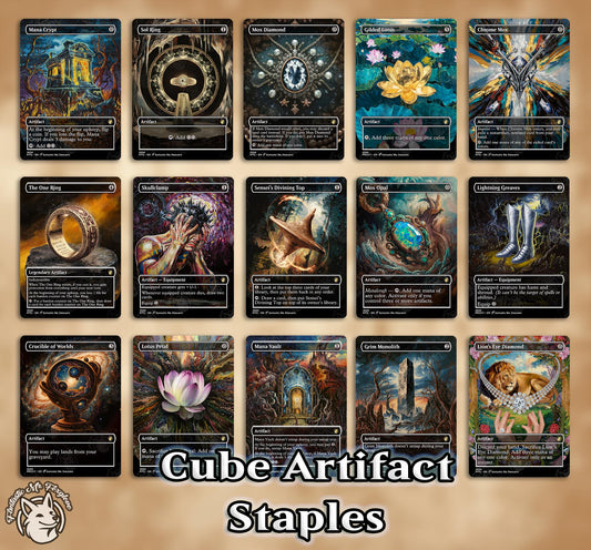 175 Card Vintage Cube Starter Pack | Custom Art Proxy Cards — Perfect Foundation for High Powered Cube Experience! (Note: not a full cube)