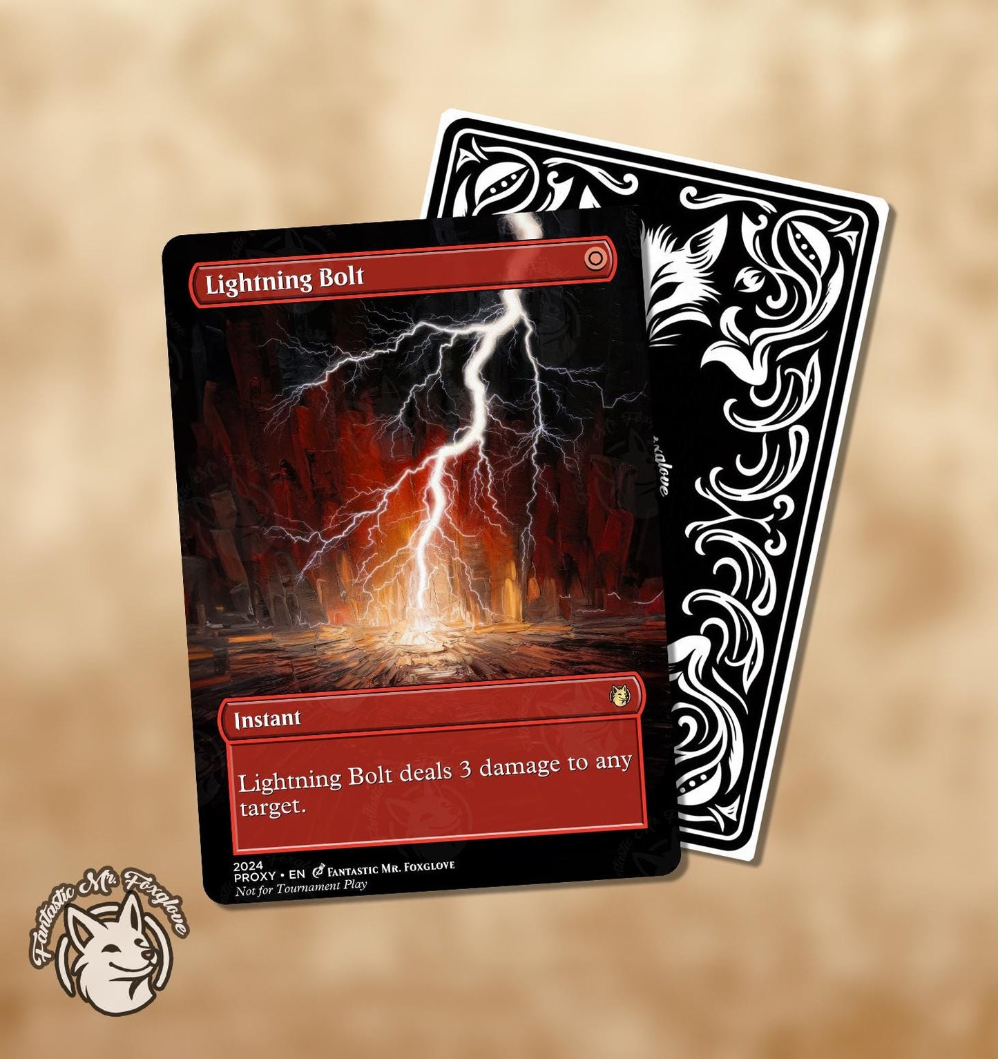 Lightning Bolt | Proxy Card — Choose Your Art!