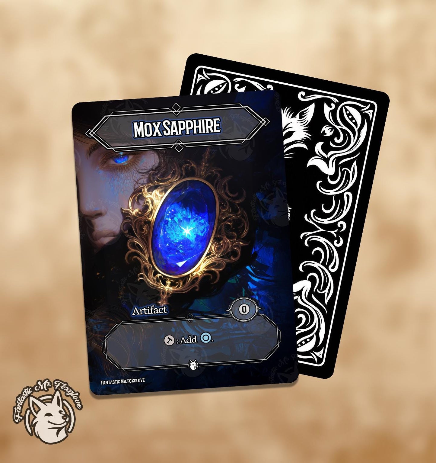 5 Moxen | Vintage Staple Proxy Cards — Mox Emerald, Jet, Sapphire, Ruby and Pearl of the Power 9 — Choose Your Art and Card Frame!