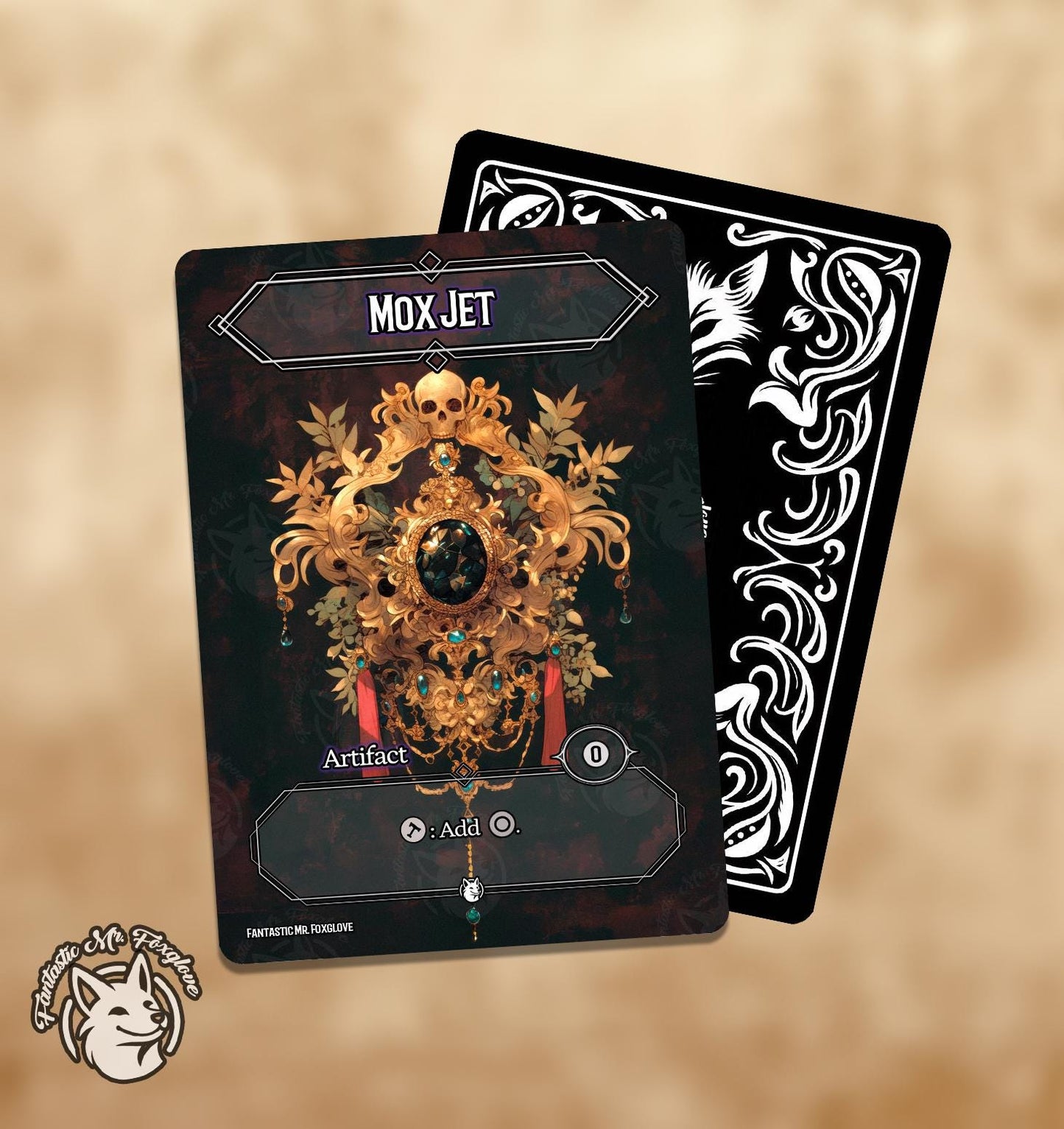 5 Moxen | Vintage Staple Proxy Cards — Mox Emerald, Jet, Sapphire, Ruby and Pearl of the Power 9 — Choose Your Art and Card Frame!