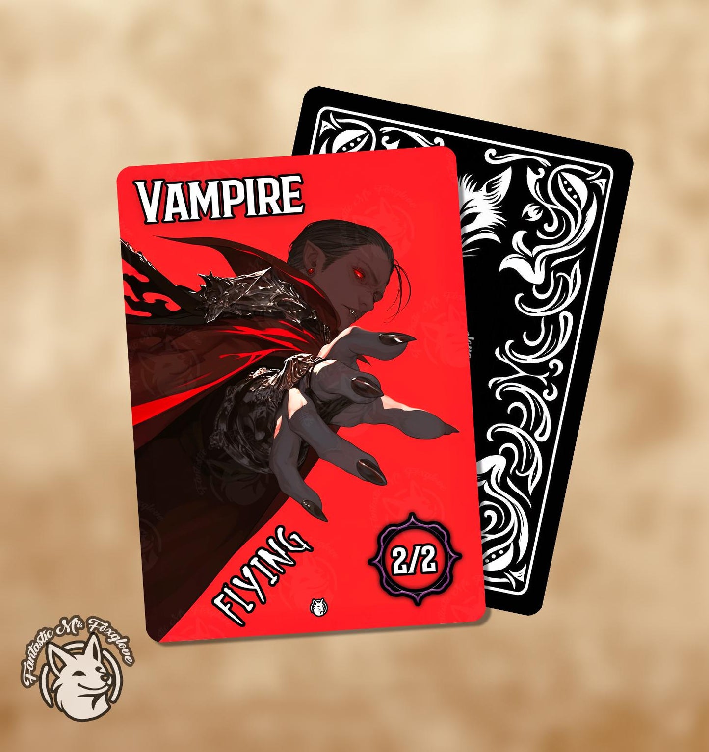 Vampire Token — Bold Modern Frame | Proxy Card (Choose Your Art and P/T!)