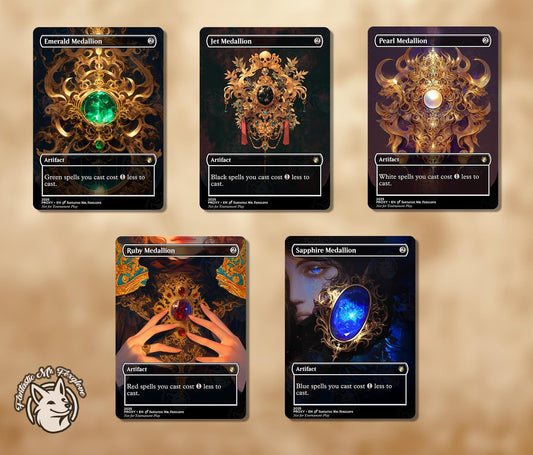 5 Medallions | Proxy Cards — Emerald, Jet, Sapphire, Ruby and Pearl Medallion