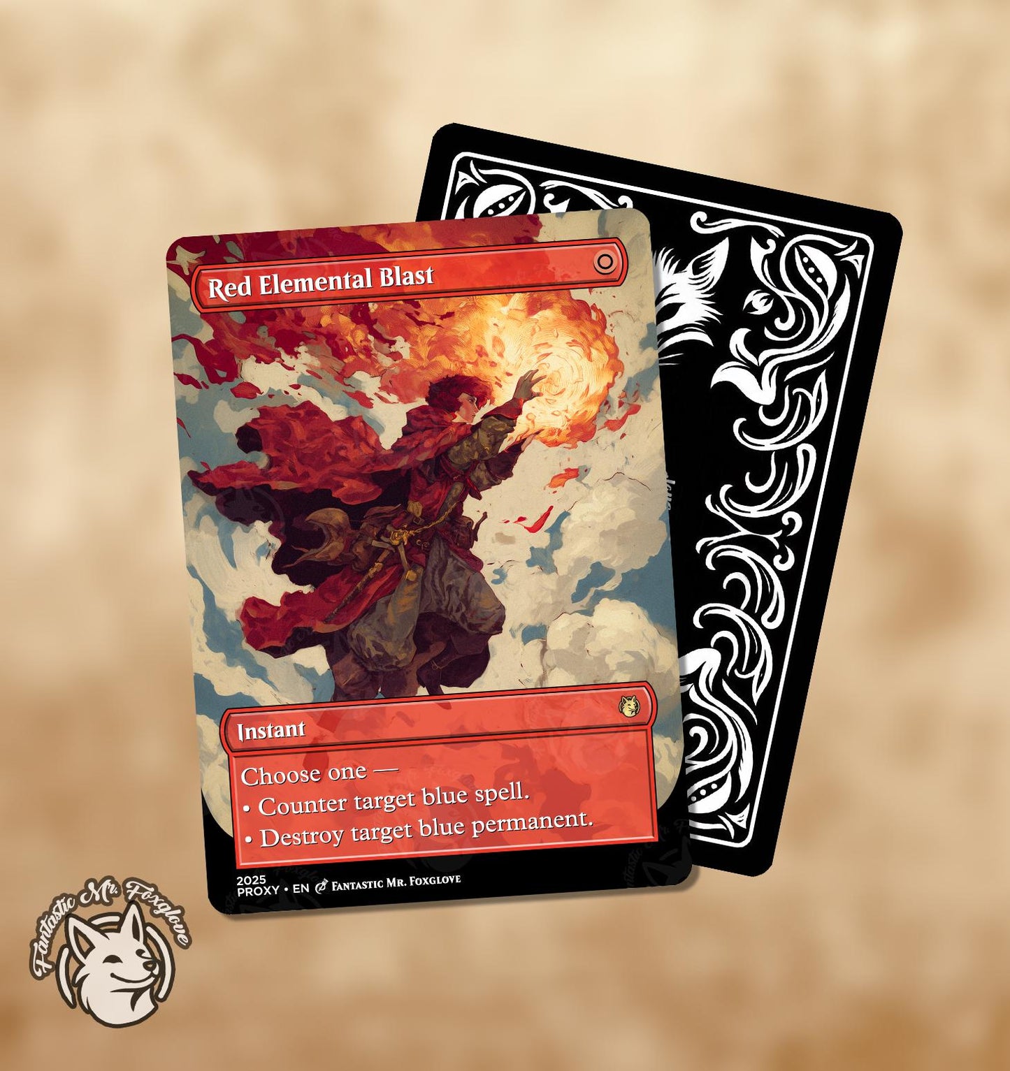 Red Elemental Blast & Pyroblast | Proxy Cards