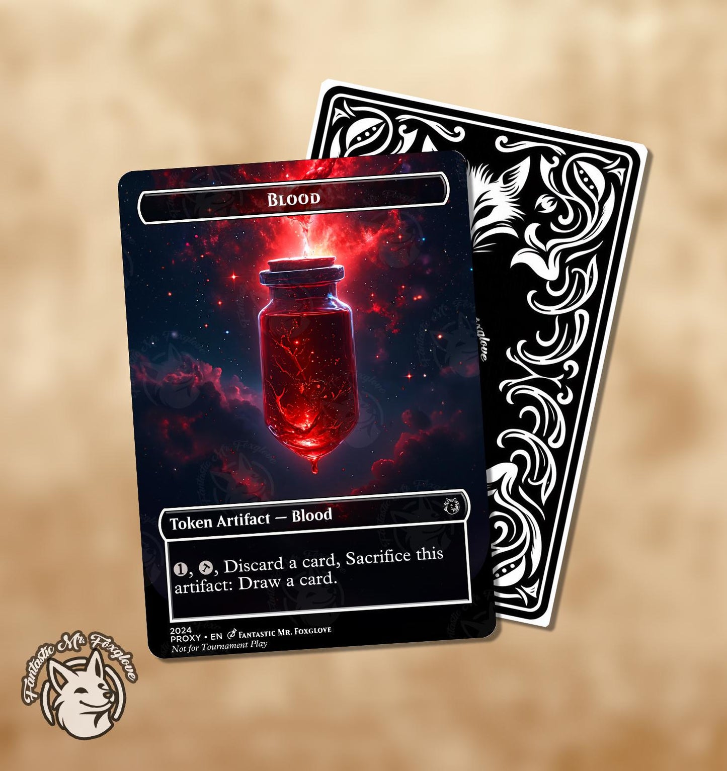 Blood Token | Proxy Cards — Perfect for a Vampire Deck!