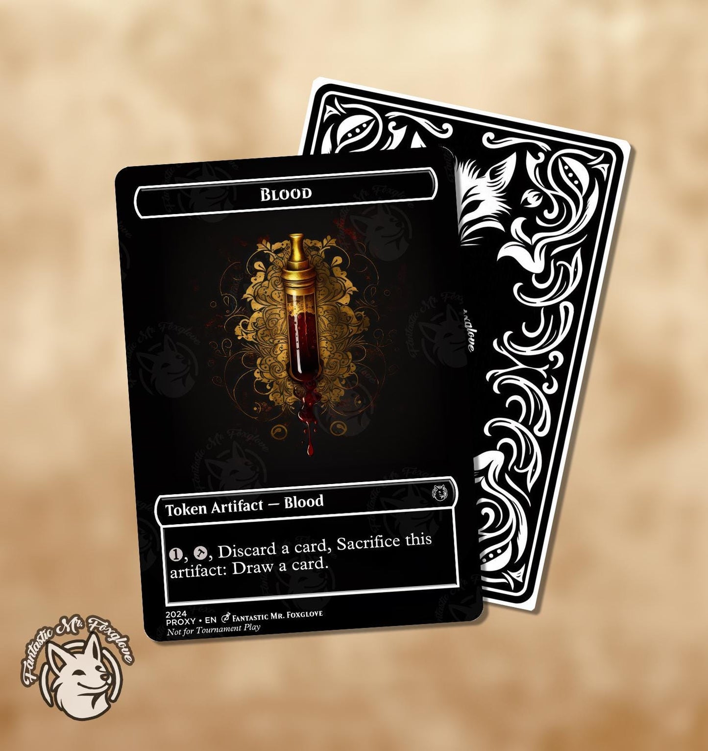 Blood Token | Proxy Cards — Perfect for a Vampire Deck!