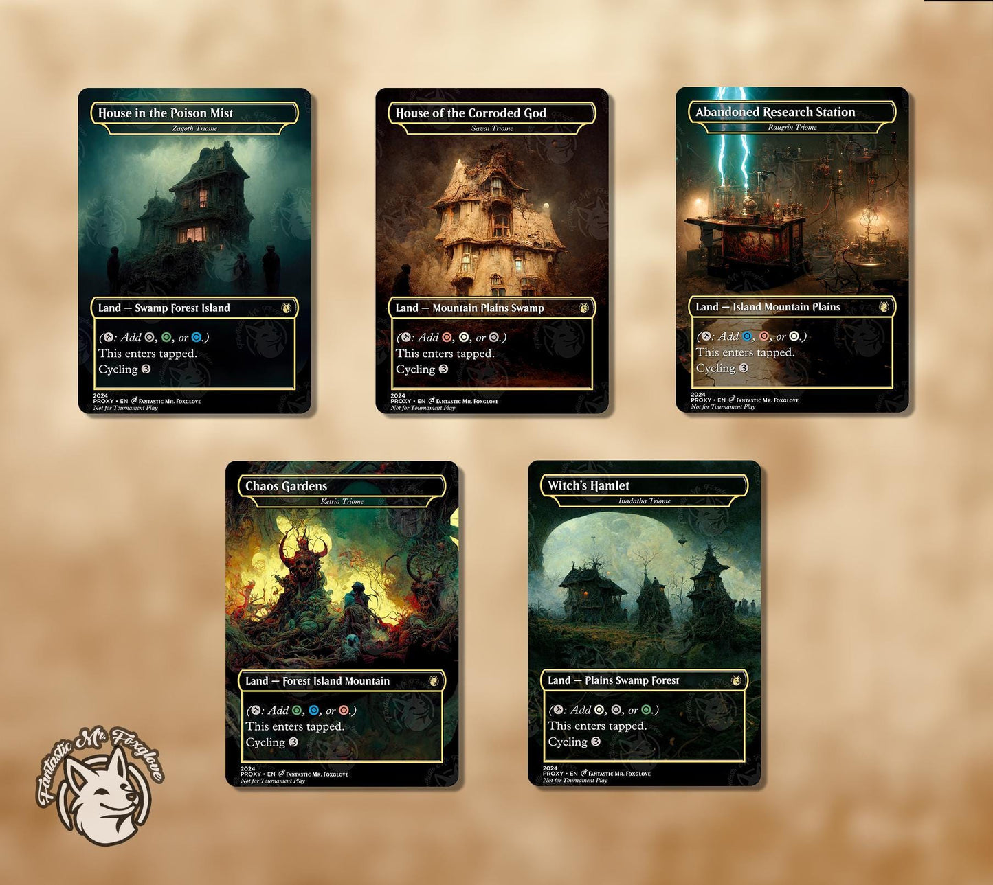 10 Tri Lands | Proxy Cards — Triomes