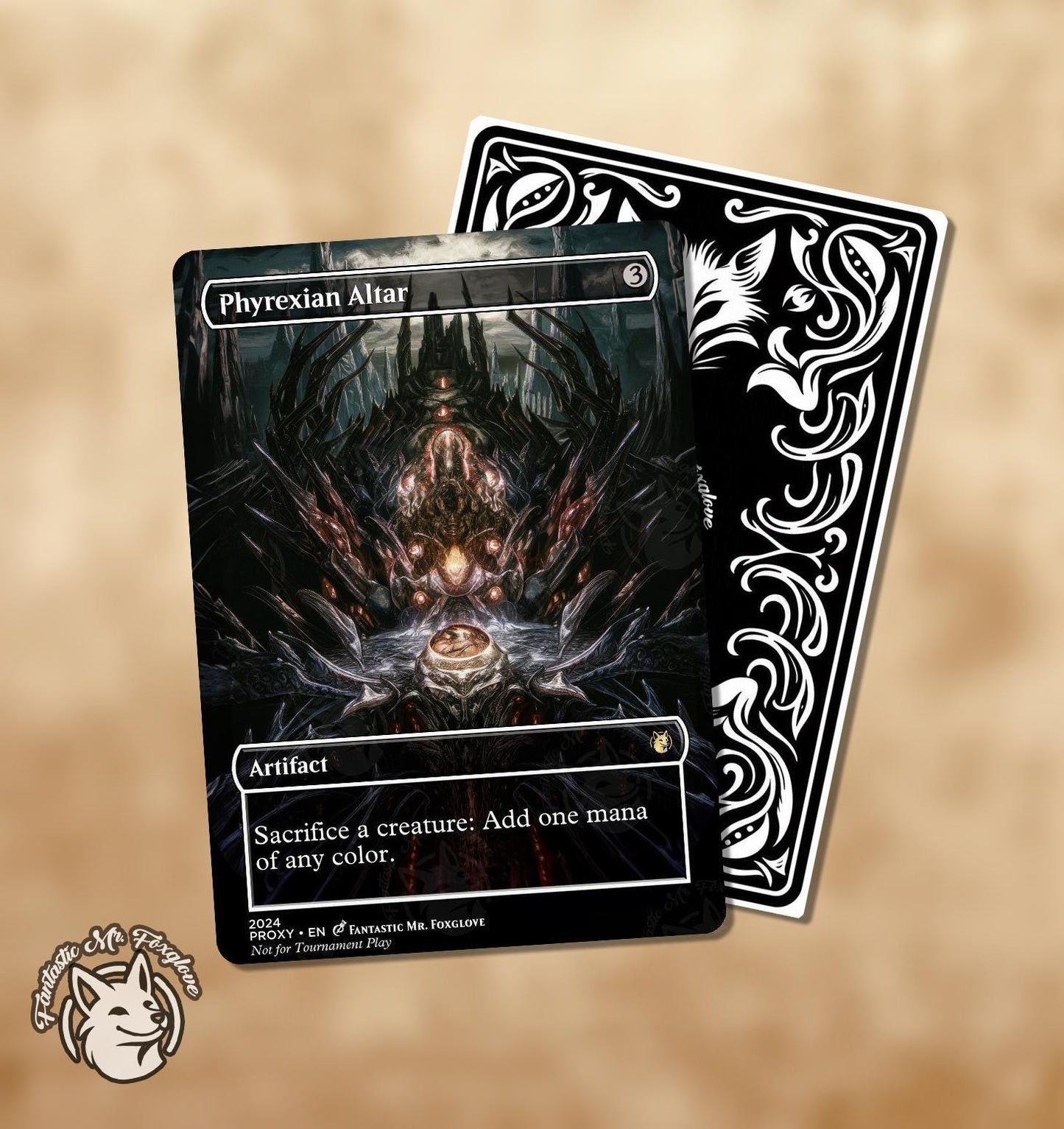 3 Combo Altars | Proxy Cards — Ashnod's Altar, Phyrexian Altar & Altar of Dementia