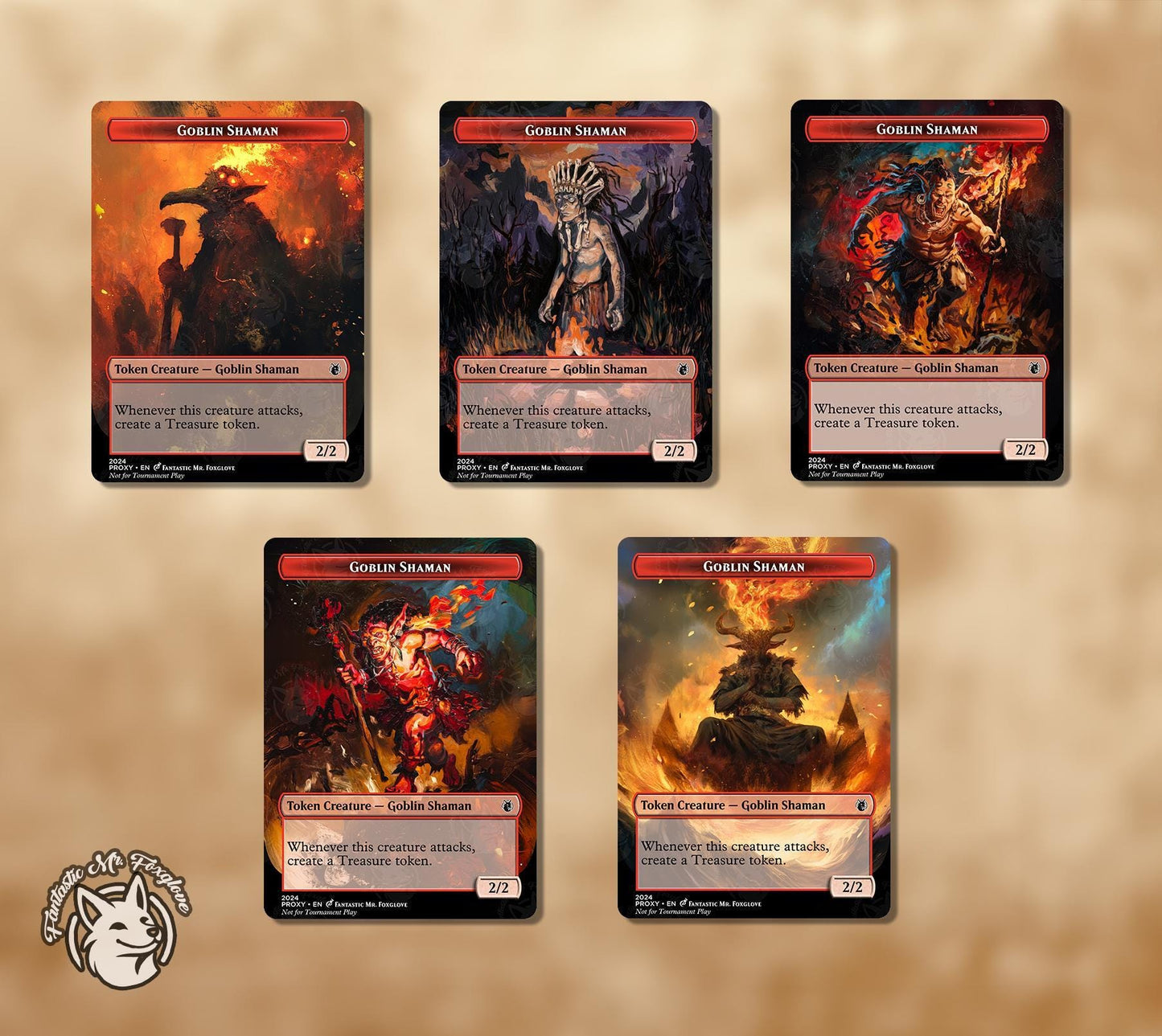 Goblin Shaman Token | Proxy Card — Choose Your Art!