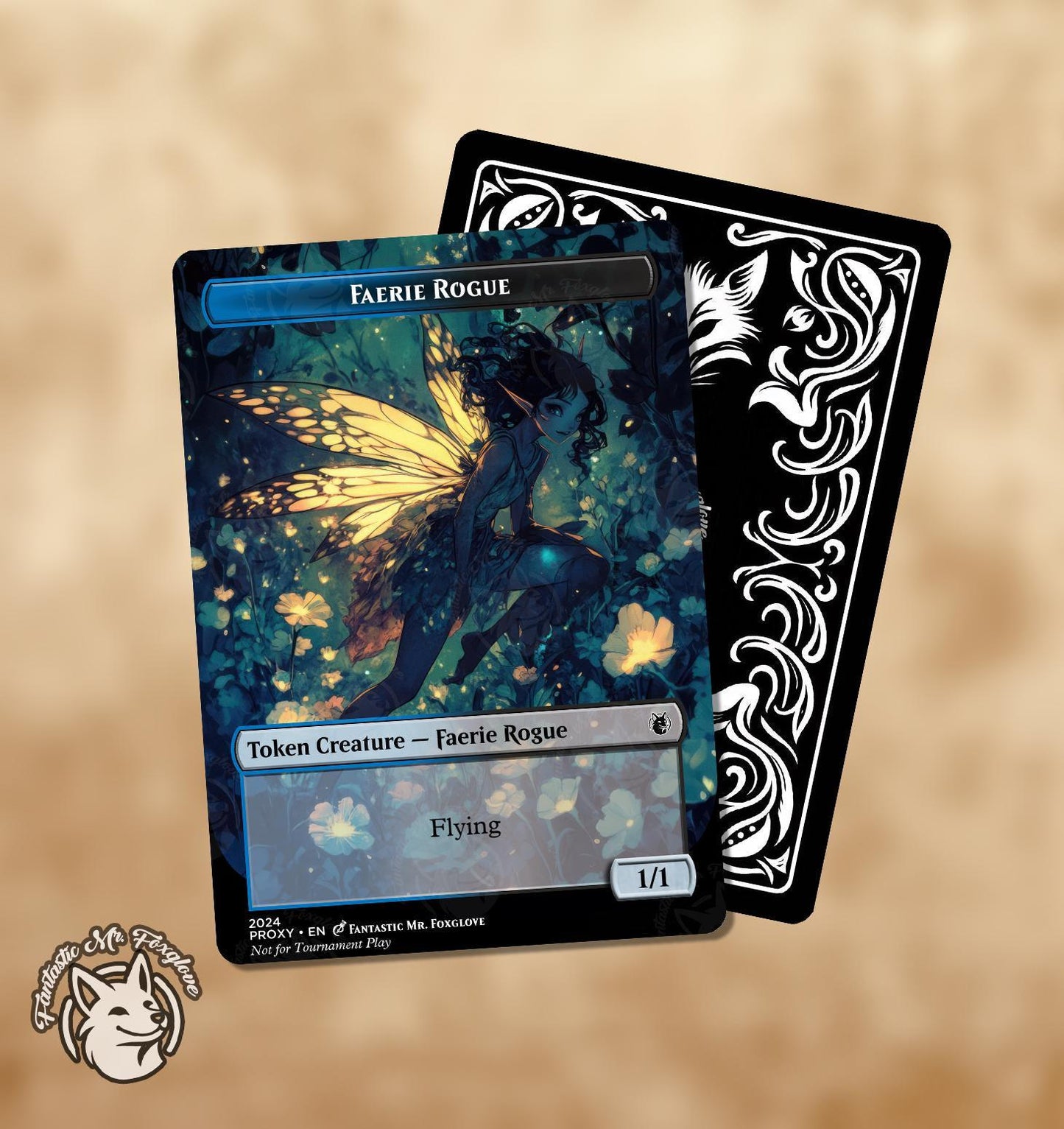 Faerie & Faerie Rogue Token | Custom Art Proxy Card