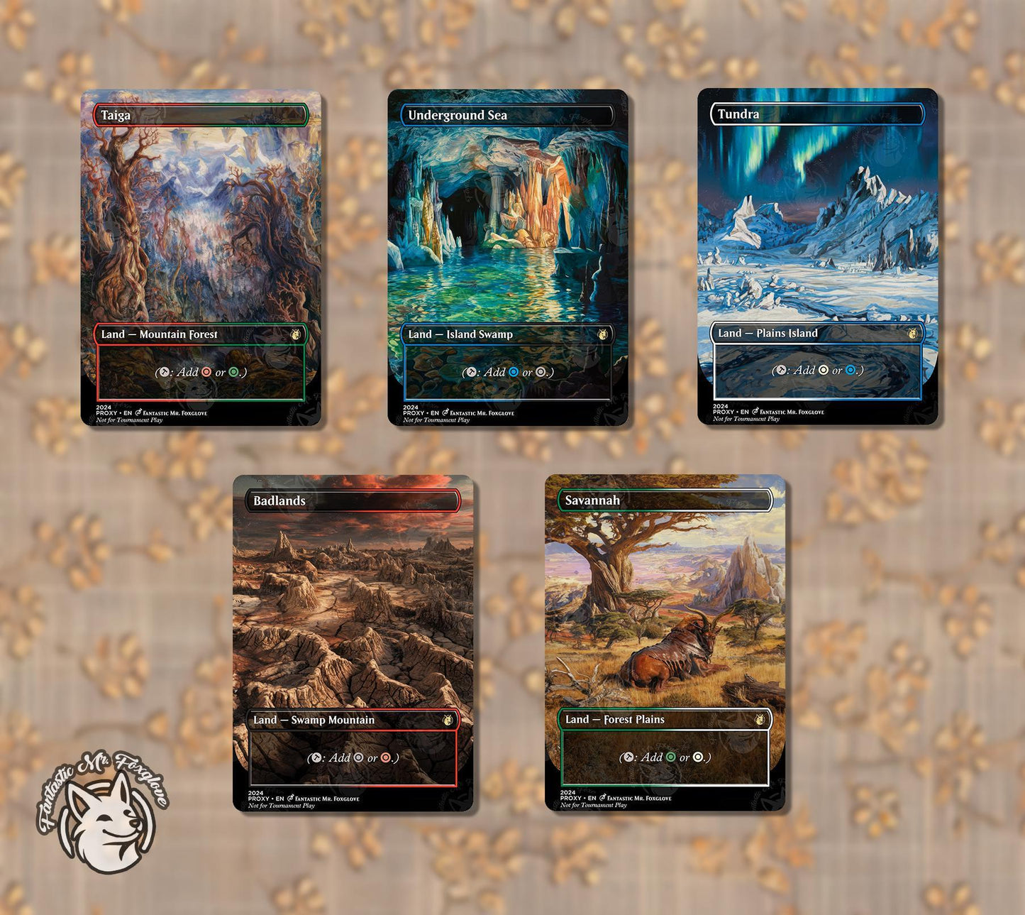 1+ Dual Land of Your Choice | Proxy Cards