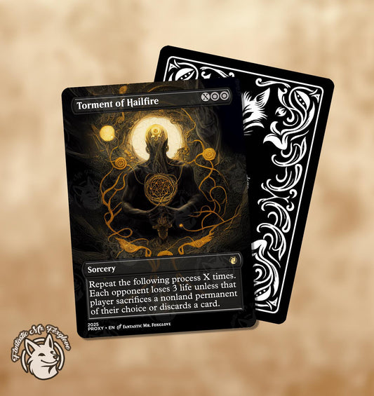 Torment of Hailfire | Custom Art Proxy Card