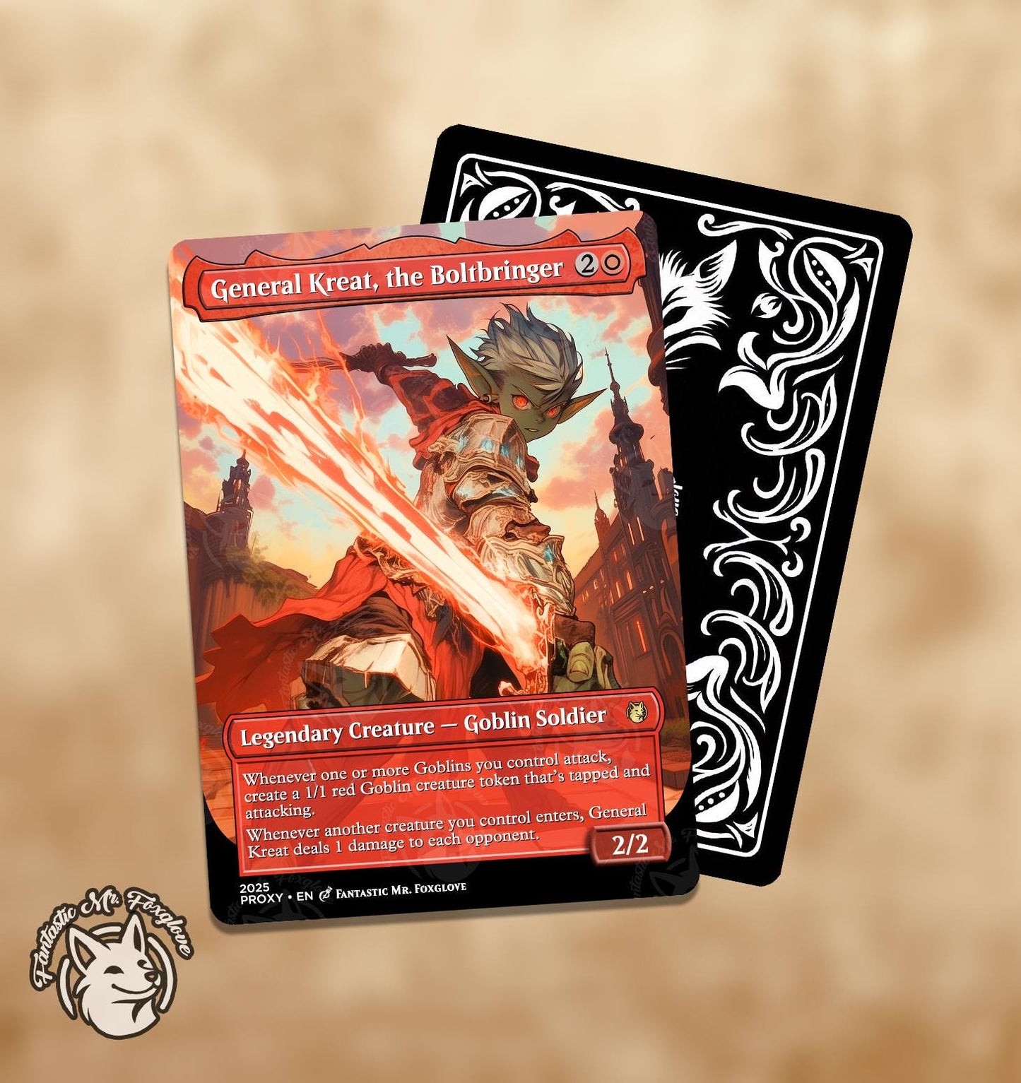 General Kreat, the Boltbringer | Proxy Card — Choose Your Art!