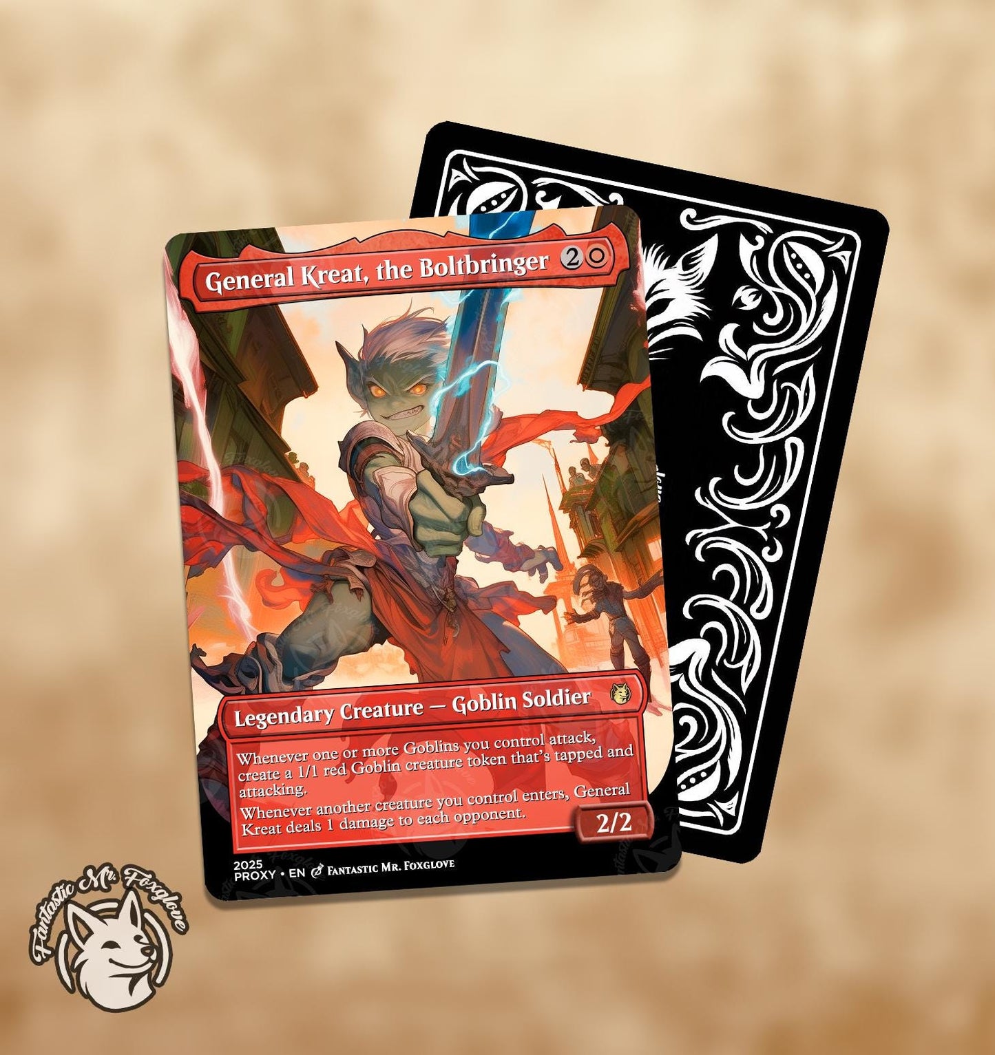 General Kreat, the Boltbringer | Proxy Card — Choose Your Art!