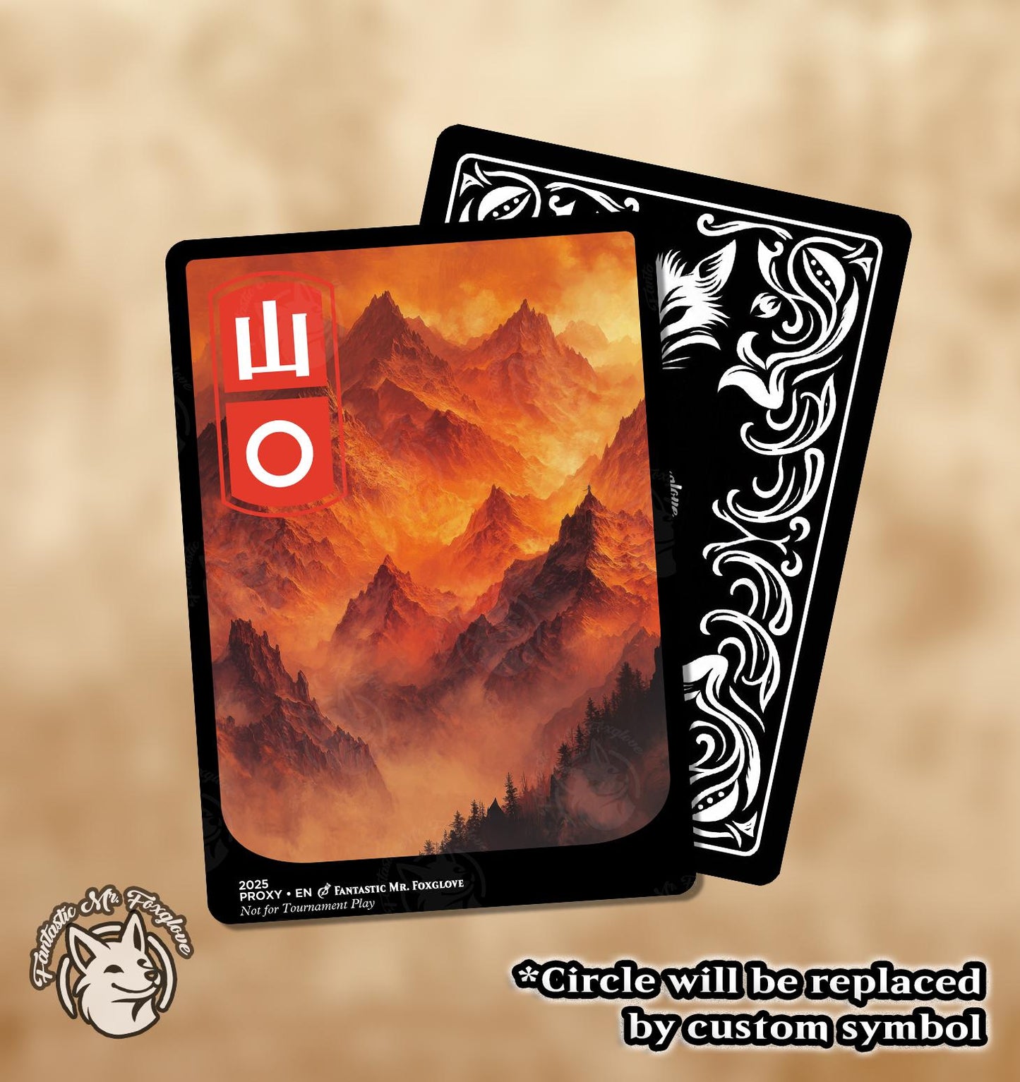 Mountain | Basic Land Proxy — Choose Your Card Frame!