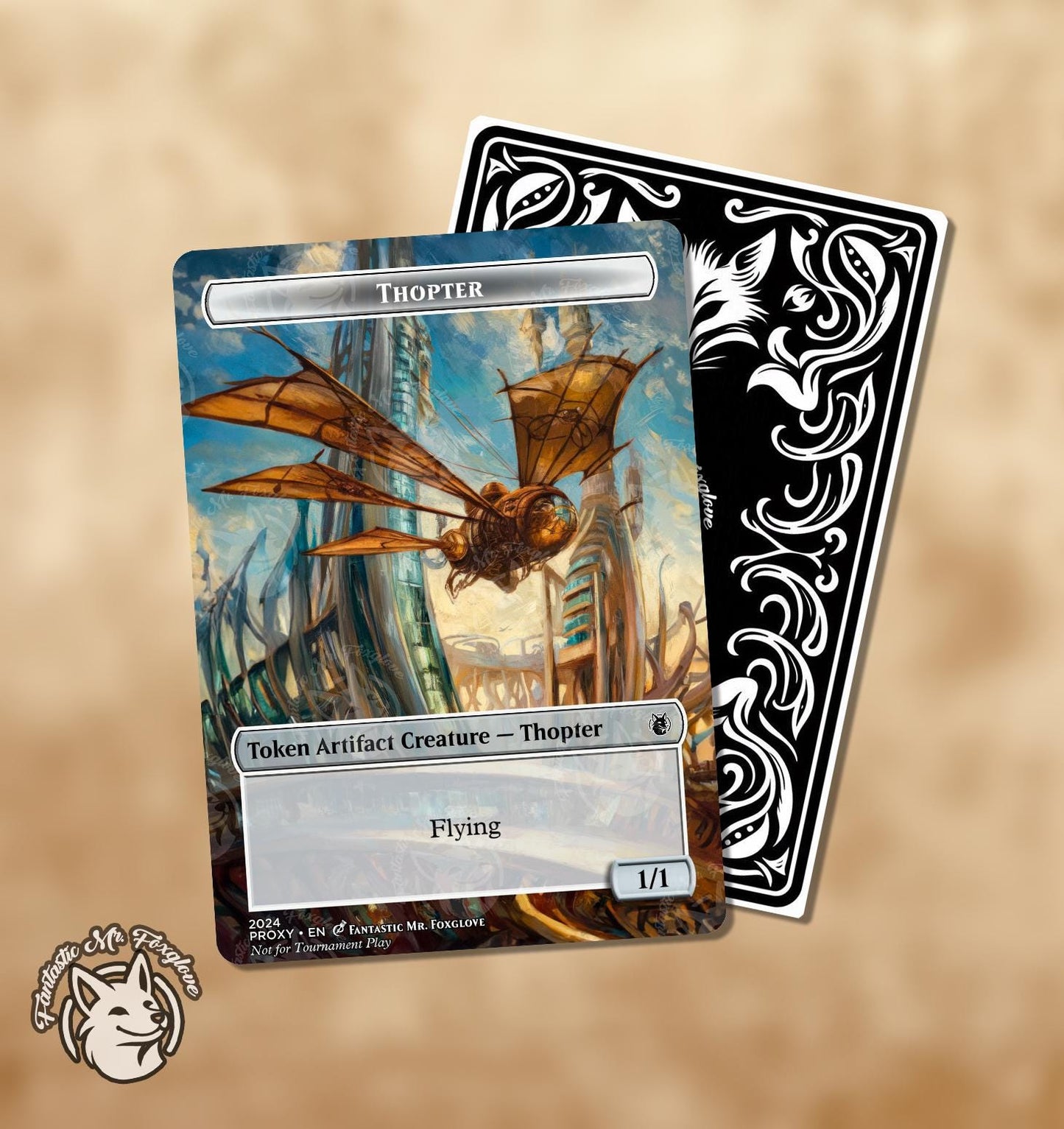 Thopter Token | Proxy Card (Choose Your P/T!) — Option for Ornithopter or Copy Thopter