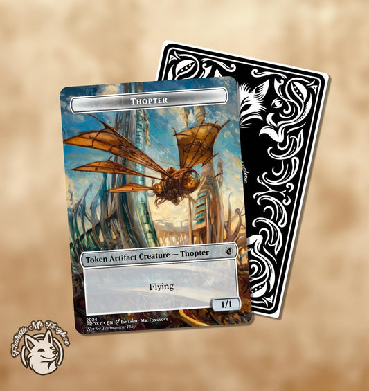 Thopter Token | Proxy Card (Choose Your P/T!) — Option for Ornithopter or Copy Thopter