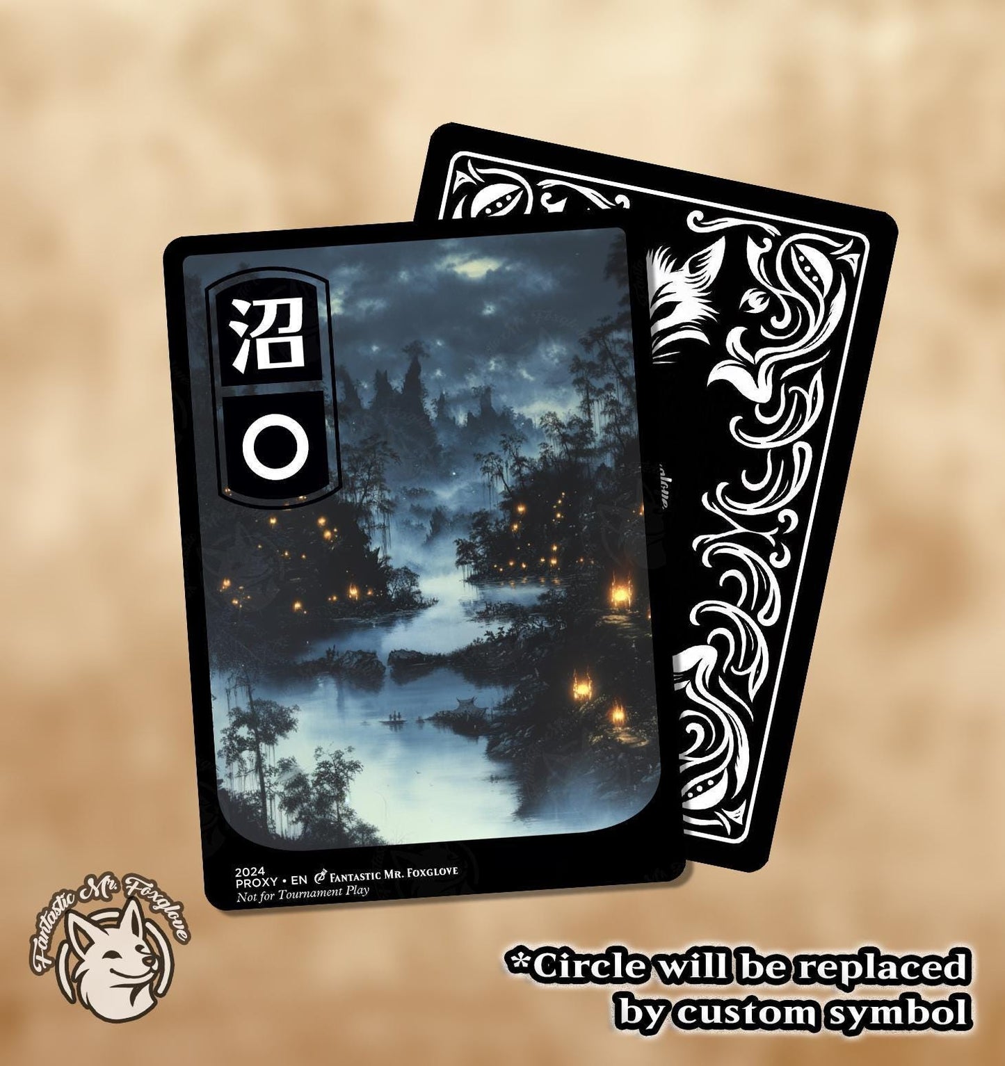 Swamp | Basic Land Proxy — Choose Your Card Frame!