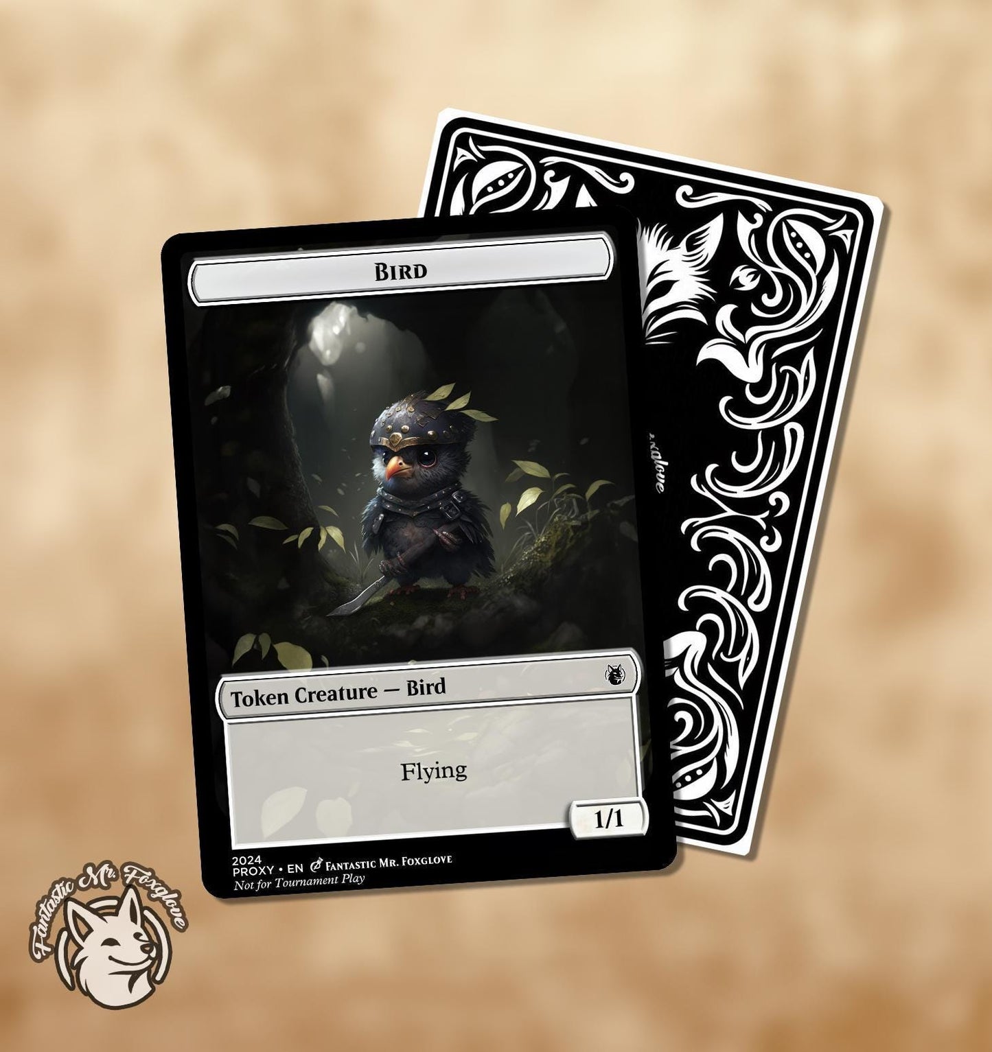 Bird Token | Custom Art Proxy Card — Great for Swan Song or Bird Tribal Decks!