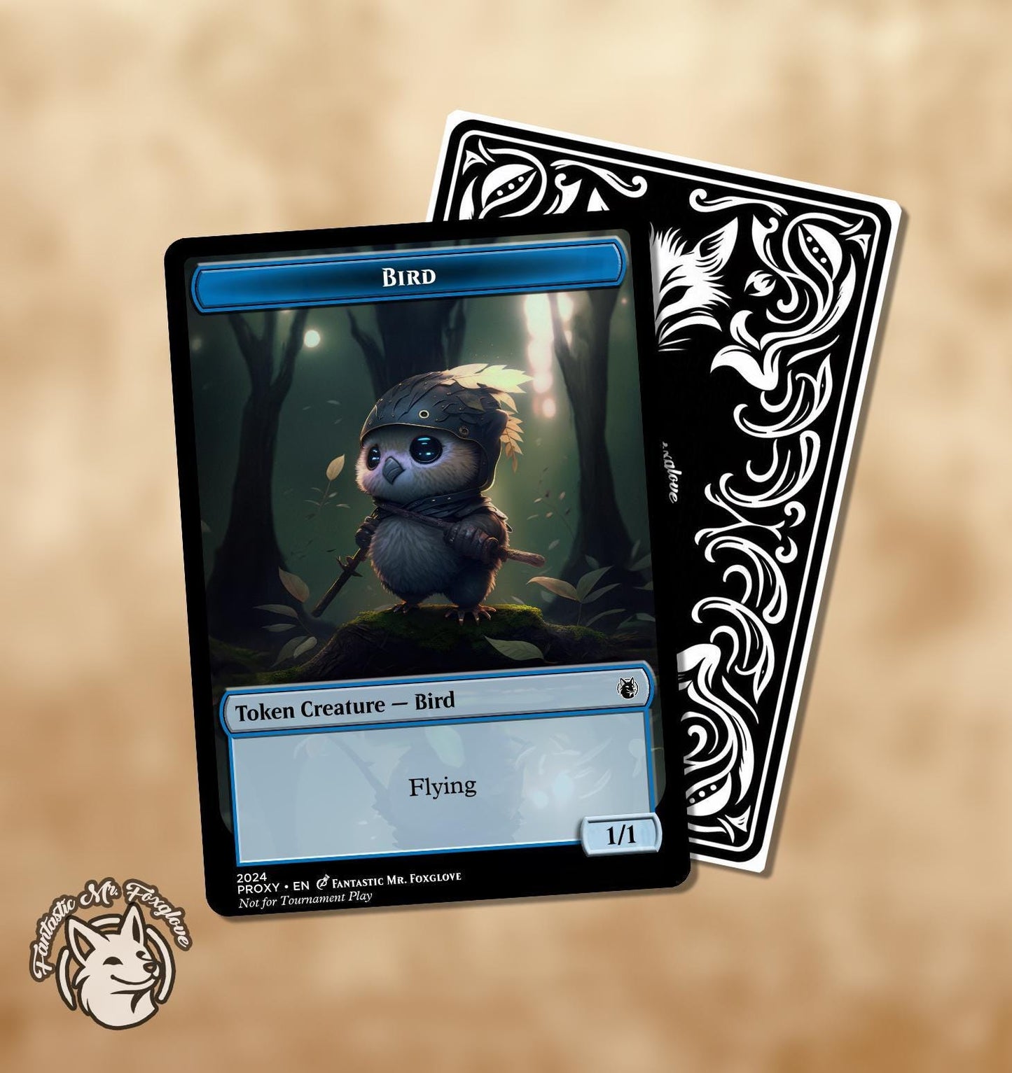 Bird Token | Custom Art Proxy Card — Great for Swan Song or Bird Tribal Decks!