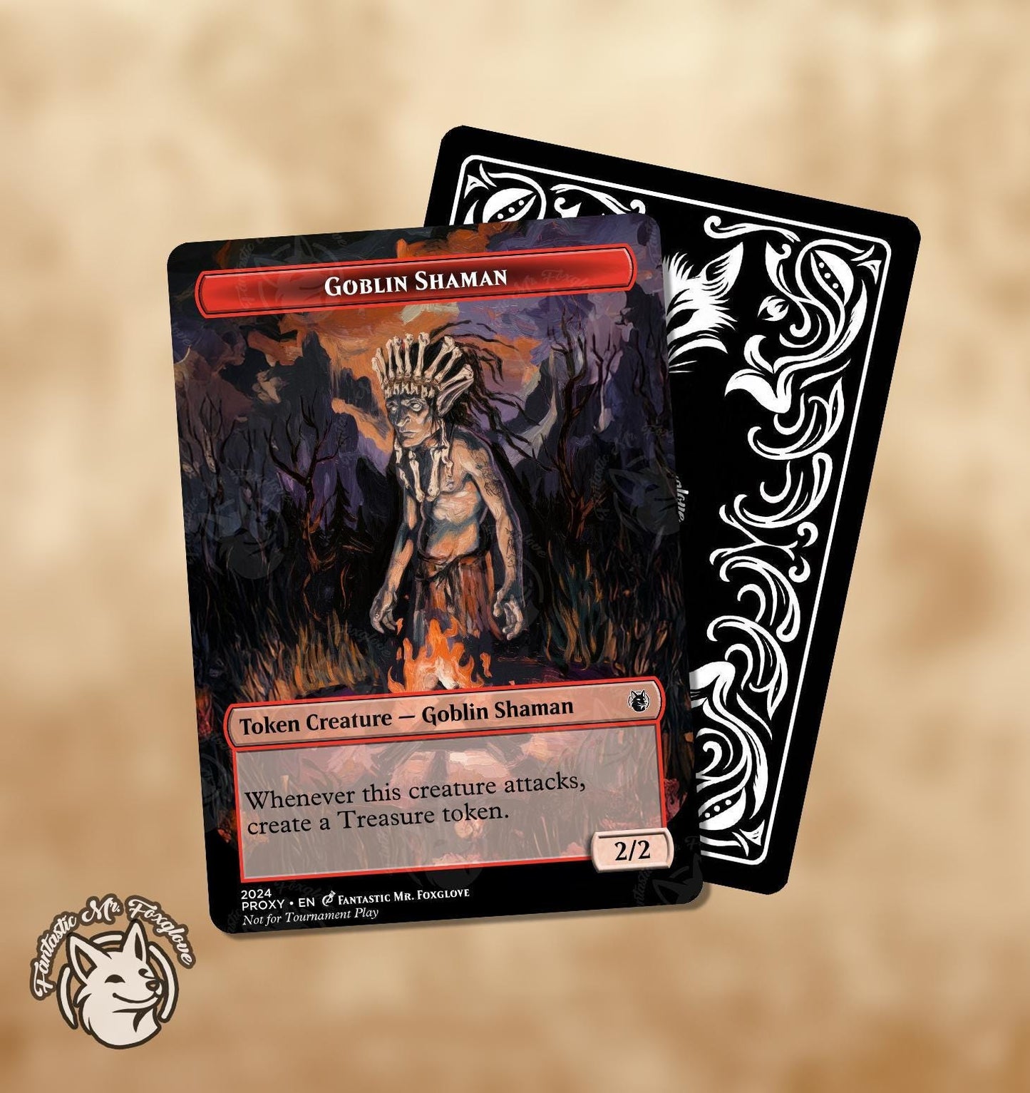 Goblin Shaman Token | Proxy Card — Choose Your Art!