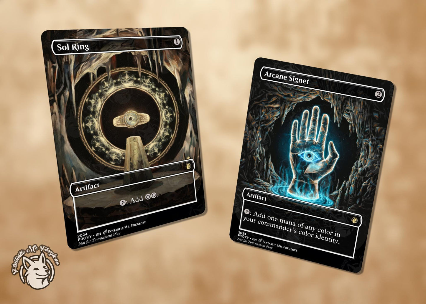 15 Artifact Staples — Mana Rocks | Proxy Cards With Sol Ring, Mana Crypt, Jeweled Lotus, Arcane Signet, Vault, Chrome Mox, Diamond, Opal Etc