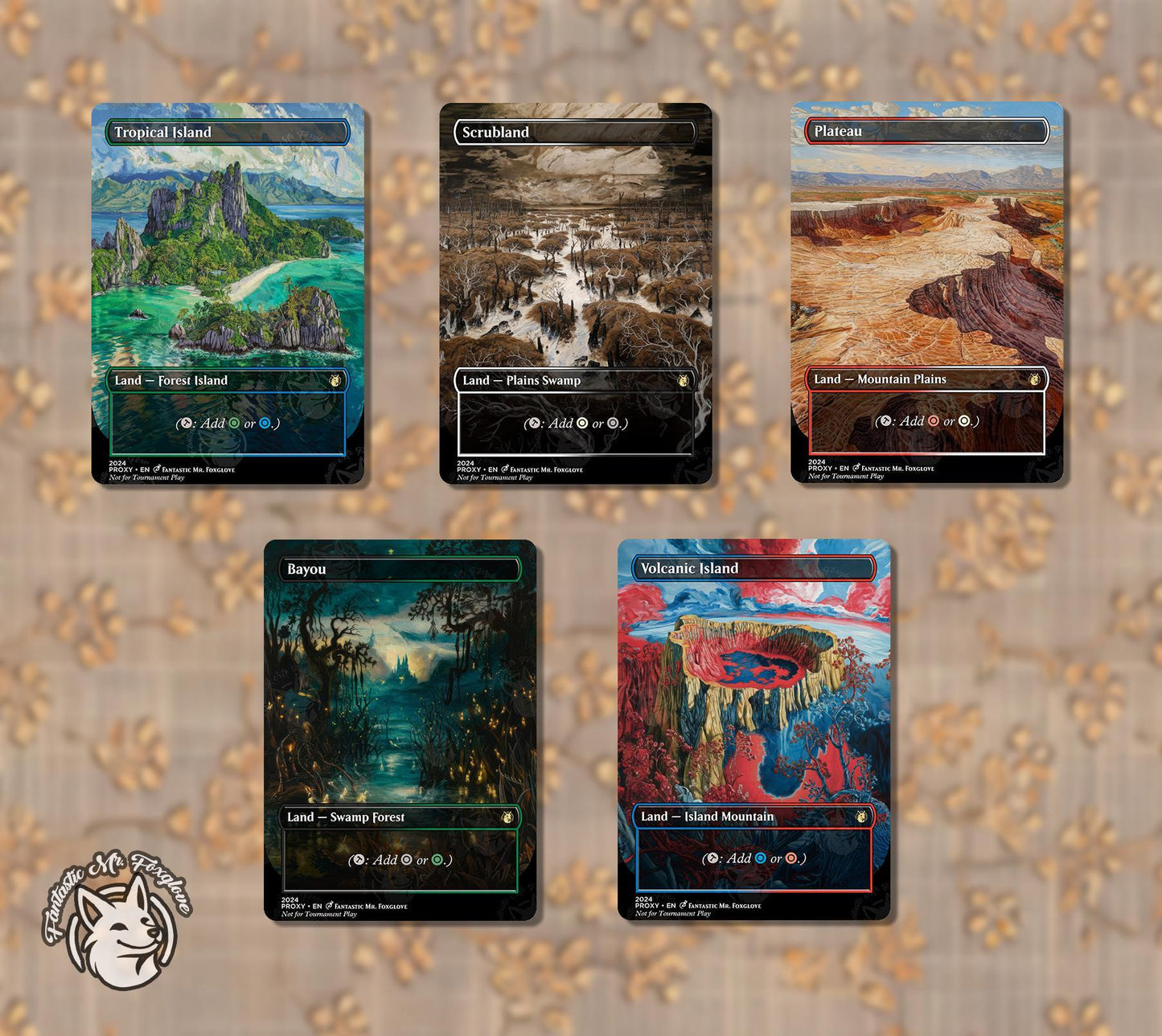1+ Dual Land of Your Choice | Proxy Cards