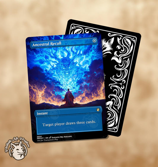 Ancestral Recall | Proxy Card — Choose Your Art and Card Frame!