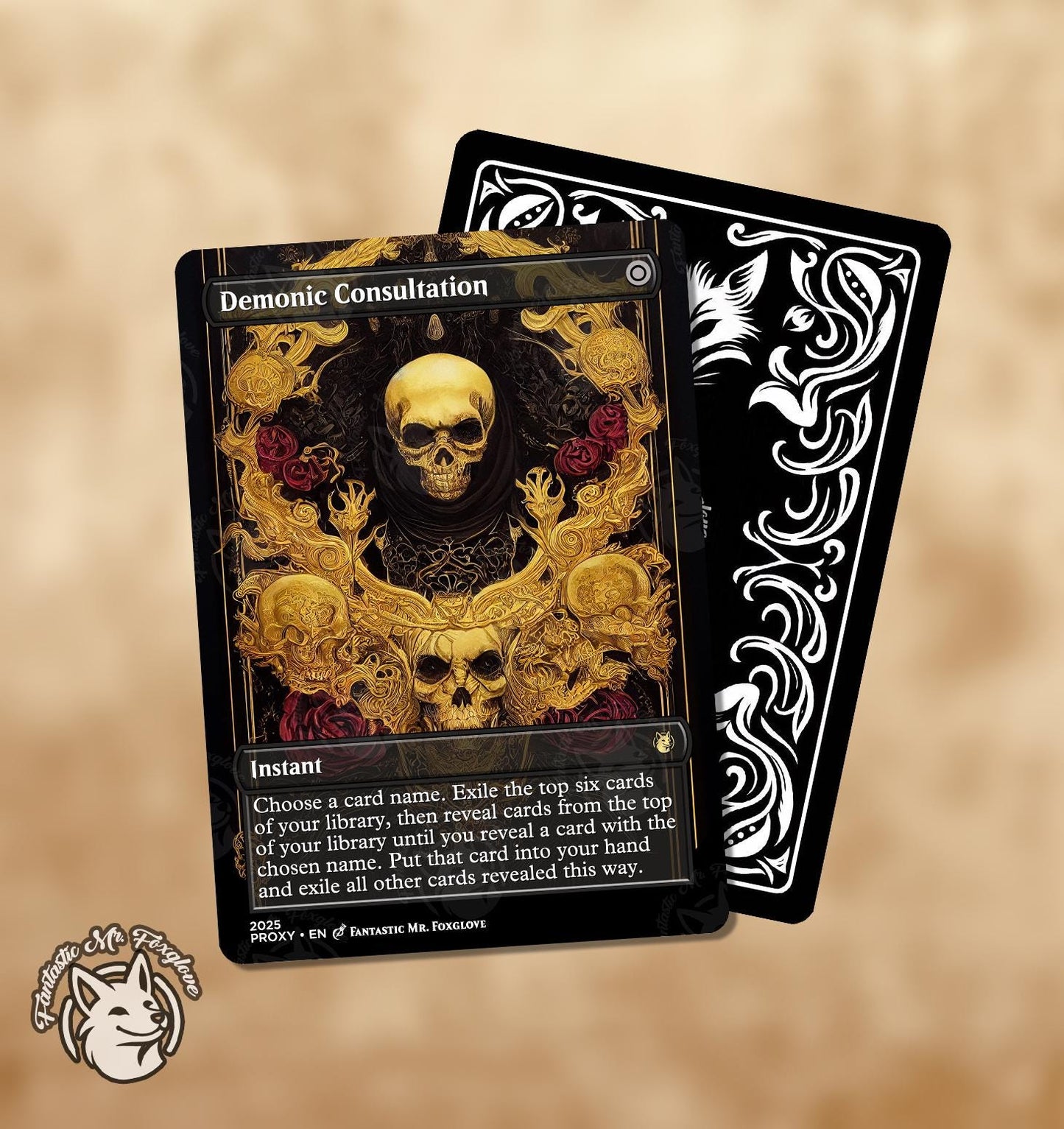 Thoracle Combo Bundle | Proxy Cards — Thassa's Oracle, Tainted Pact, and Demonic Consultation