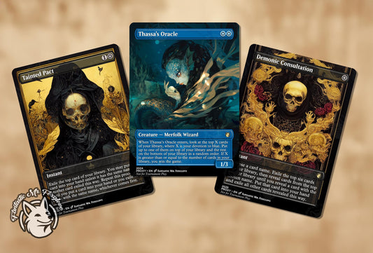 Thoracle Combo Bundle | Proxy Cards — Thassa's Oracle, Tainted Pact, and Demonic Consultation