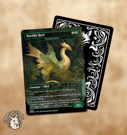 Traveling Choco | Proxy Card— Custom In-Universe Nickname Version! "Worldly Bird"