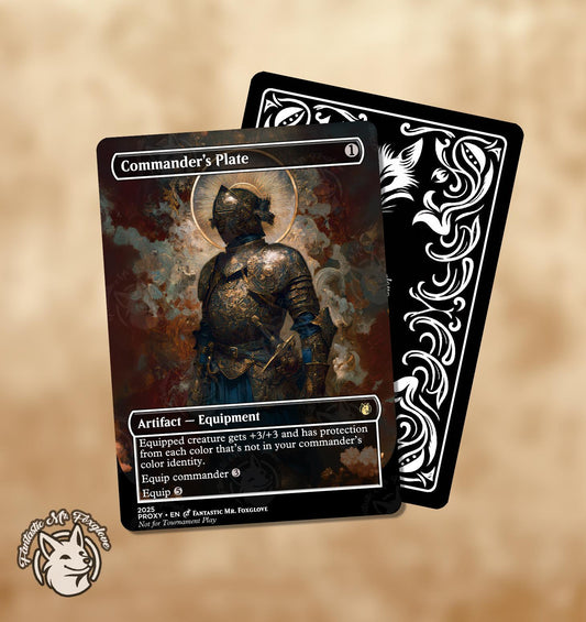 Commander's Plate | Proxy Card — Choose Your Art!