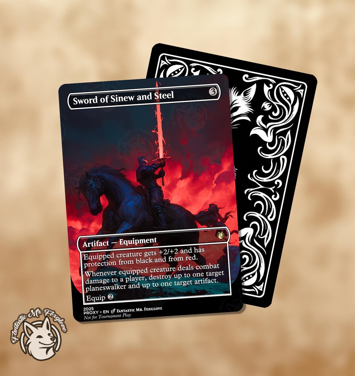 12 Swords of X and Y | Proxy Cards — Sword of Feast and Famine, Fire and Ice, Body and Mind, Light and Shadow, Truth and Justice, etc