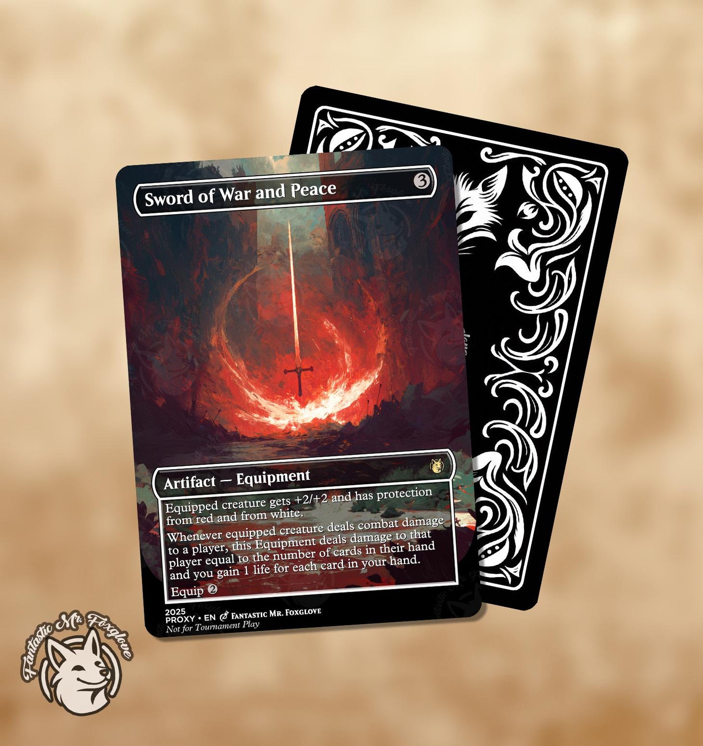 12 Swords of X and Y | Proxy Cards — Sword of Feast and Famine, Fire and Ice, Body and Mind, Light and Shadow, Truth and Justice, etc