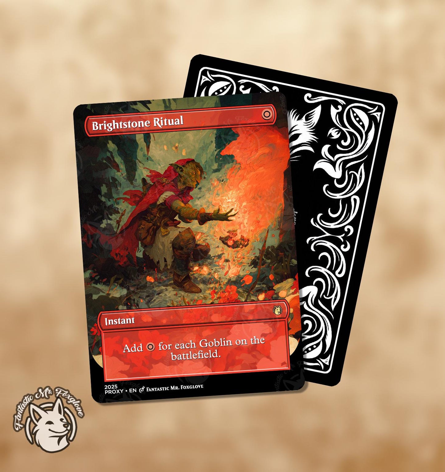 Goblin Grenade & Brightstone Ritual | Proxy Cards