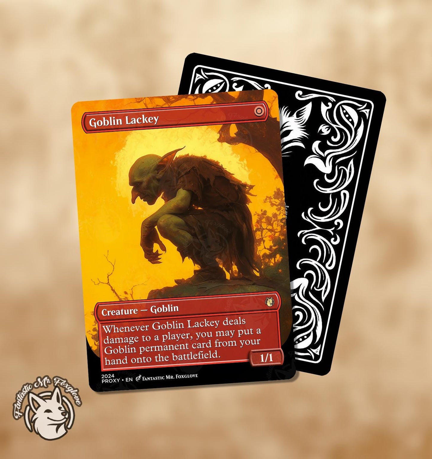 Goblin Lackey & Warren Instigator | Proxy Cards