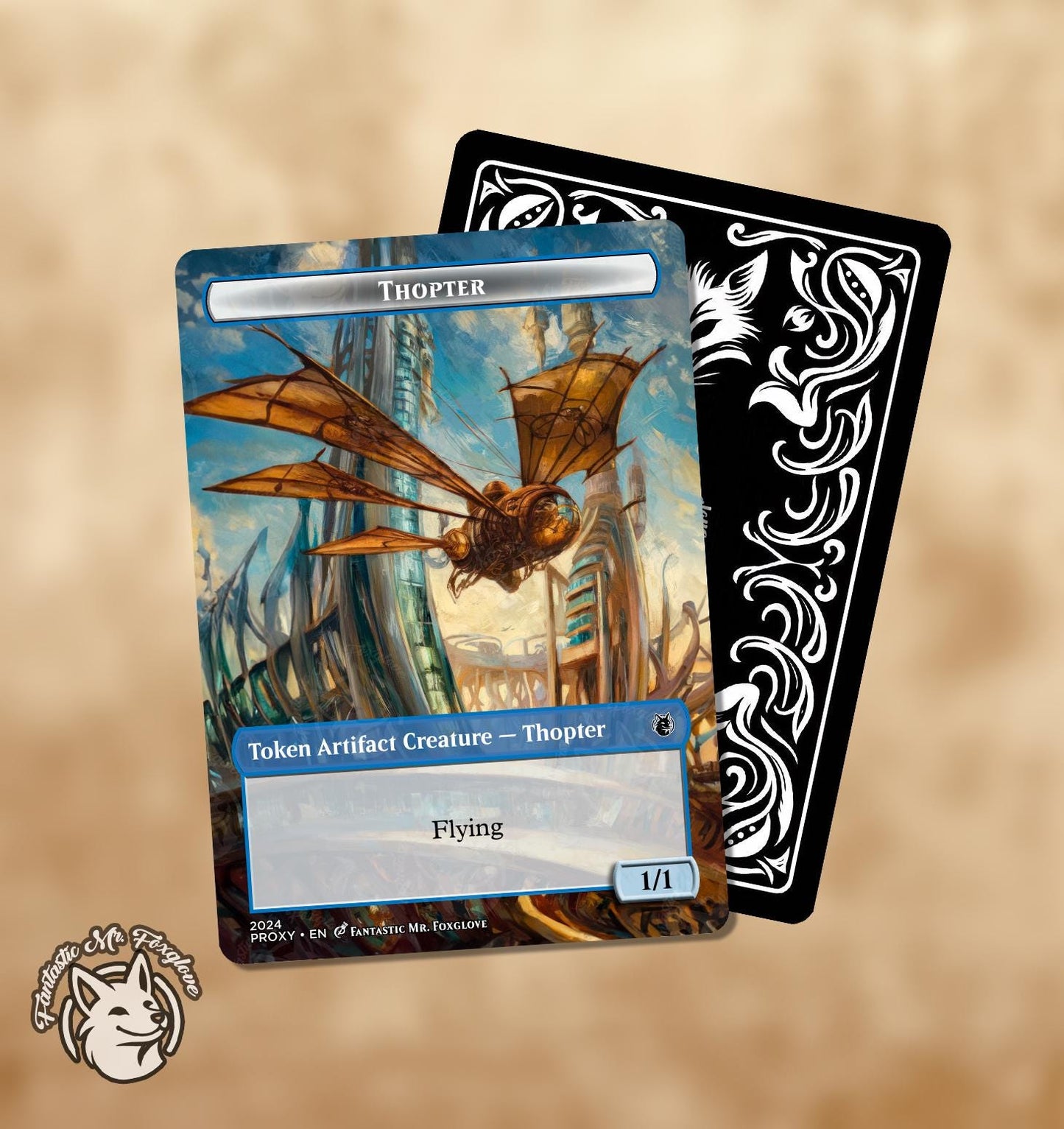 Thopter Token | Proxy Card (Choose Your P/T!) — Option for Ornithopter or Copy Thopter
