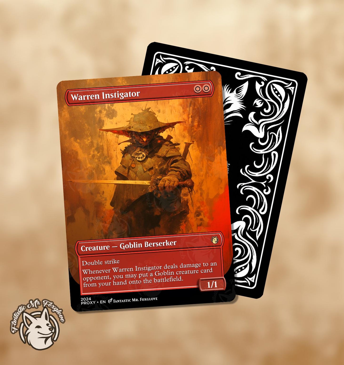 Goblin Lackey & Warren Instigator | Proxy Cards