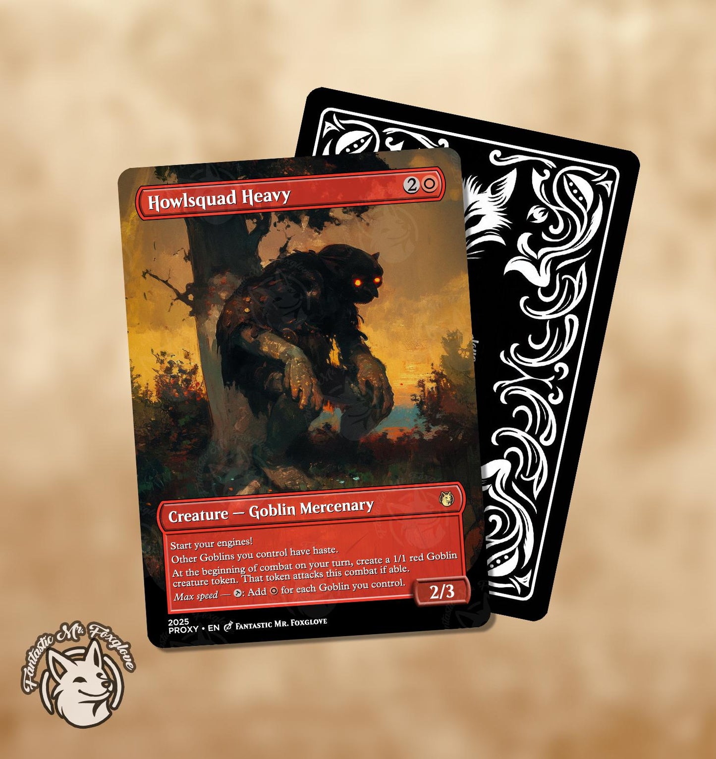 Goblin Rabblemaster & Howlsquad Heavy | Proxy Cards