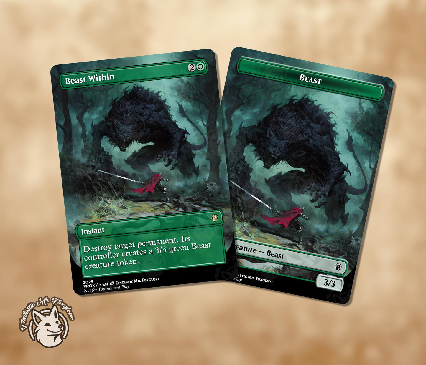 Beast Within and Beast Token | Proxy Cards