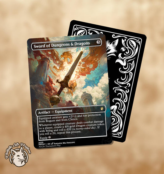 Sword of D&D | Proxy Card ("Un" card only legal by rule zero)