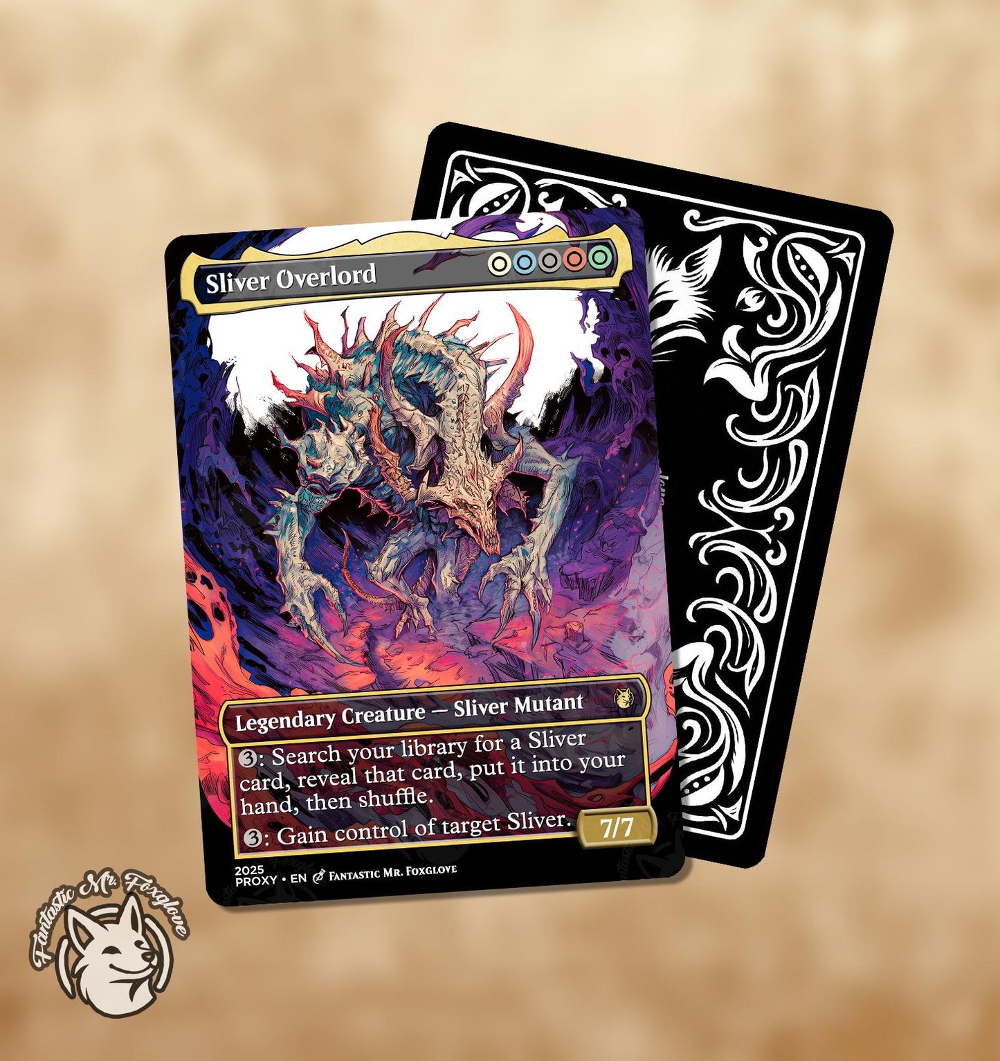 7+ Sliver Legends | Proxy Cards — Sliver Queen, Sliver Overlord, The First Sliver, Sliver Legion, Hivelord, Gravemother, Slivdrazi