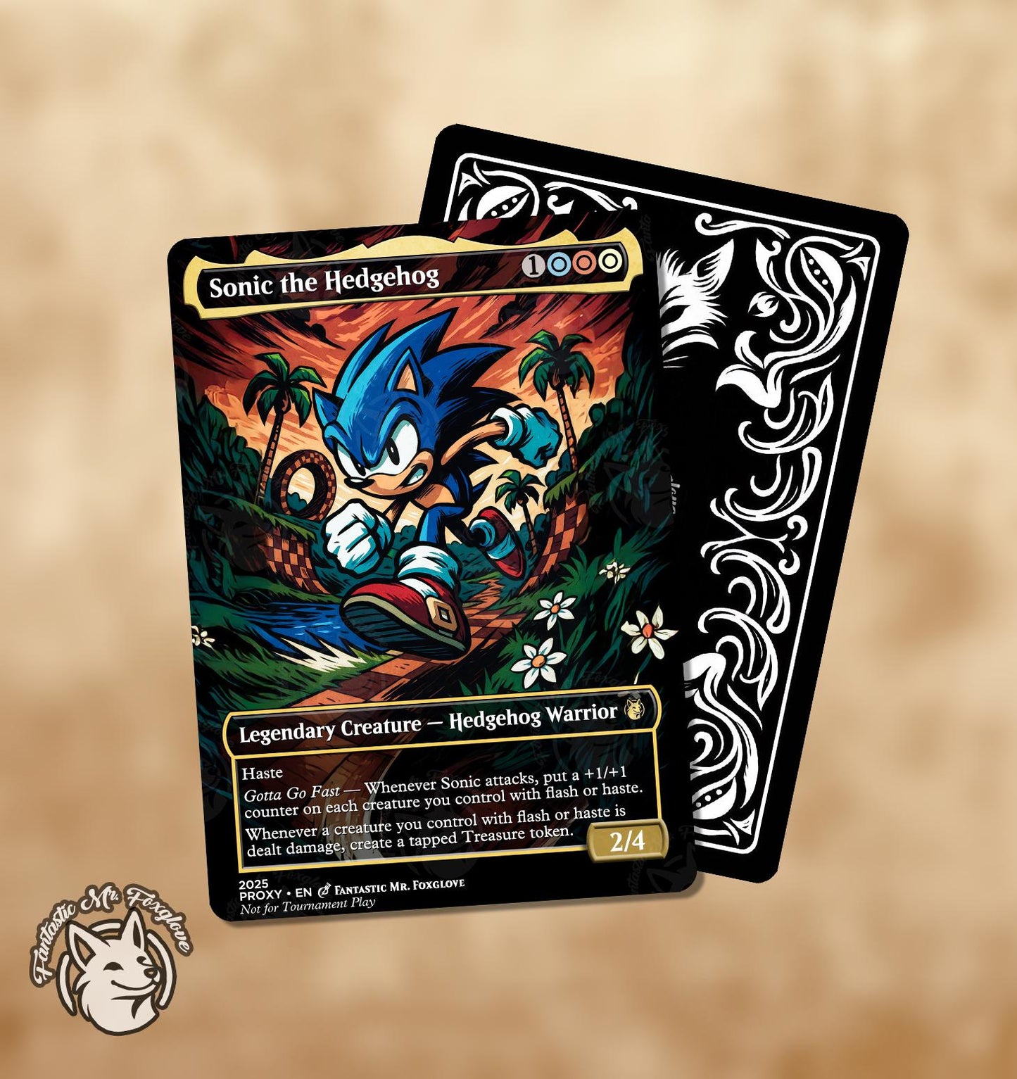 Speedster Bundle | 10 Proxy Cards — S0nic, Shadow, Tails, Knuckles, Eggman, Amy, Sol Ring, Treasure, Lighting Greaves, Super State