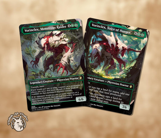 Vorinclex, Monstrous Raider and Voice of Hunger | Proxy Cards