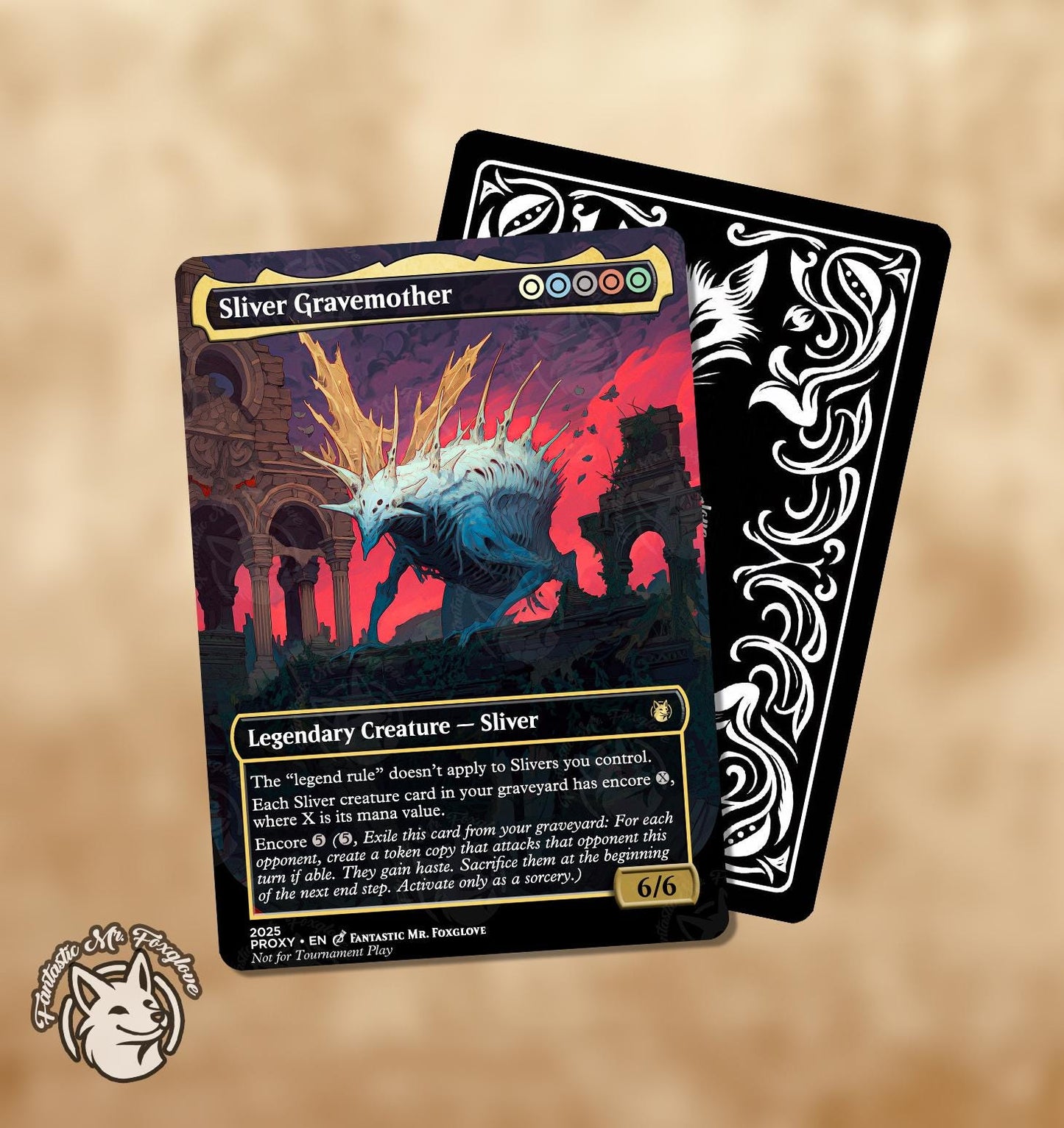 7+ Sliver Legends | Proxy Cards — Sliver Queen, Sliver Overlord, The First Sliver, Sliver Legion, Hivelord, Gravemother, Slivdrazi